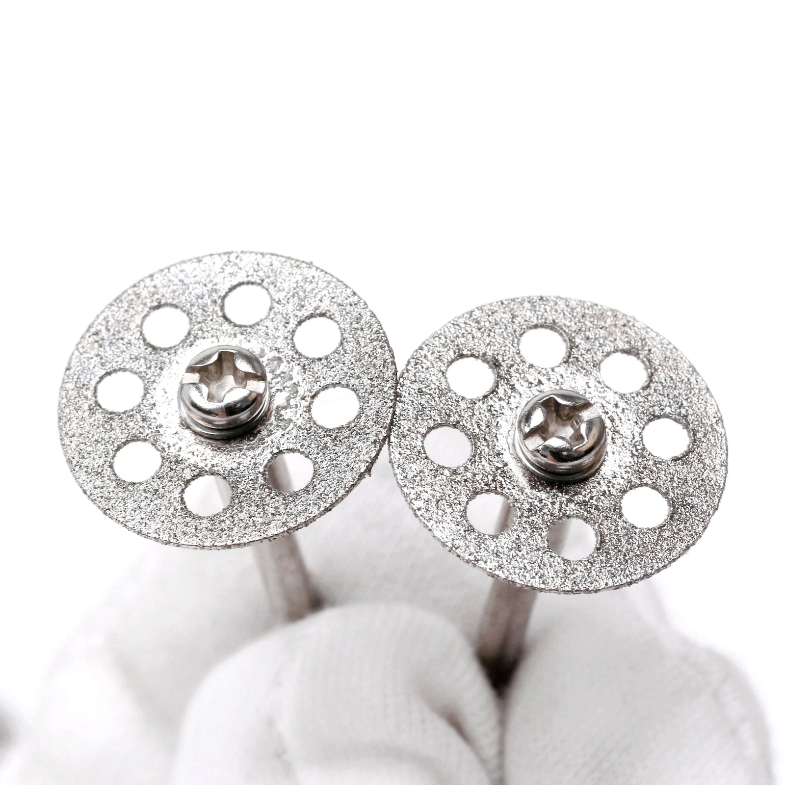 10Pcs Diamond Cutting Wheel with Mandrel 3mm Cutting Disc for Stones Mable Glass