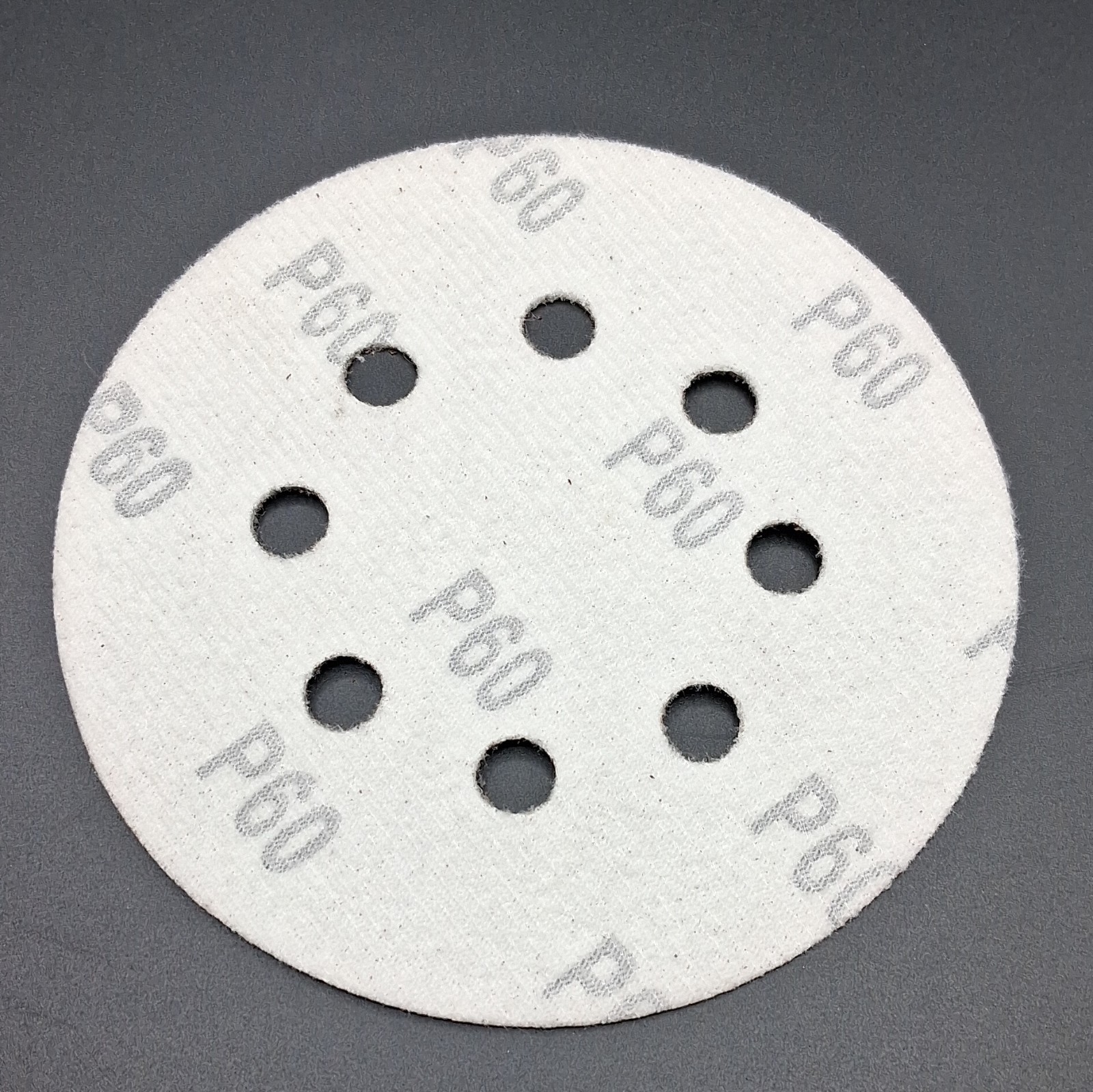 100 Pack 5 Inch 8-Hole Sanding Discs Sandpaper Red Round 60 Grit Unbranded