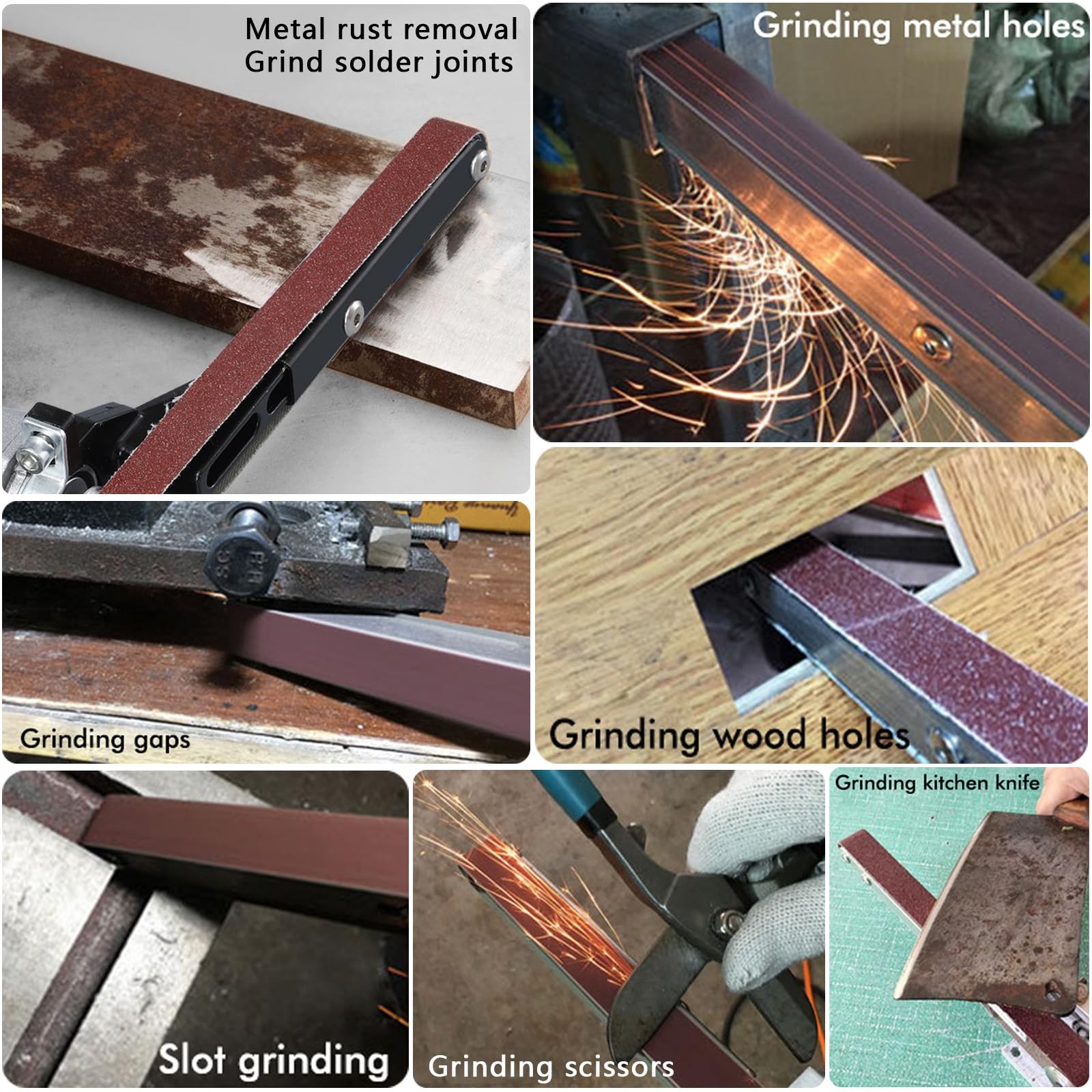 Belt Sander Attachments for Angle Grinder,Detailing Bandfile Sander Adapter with