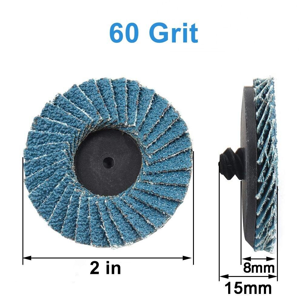 10PCS 2inch Flap Discs Angle Grinder Sanding Discs Grinding Wheels Blade 60 Grit