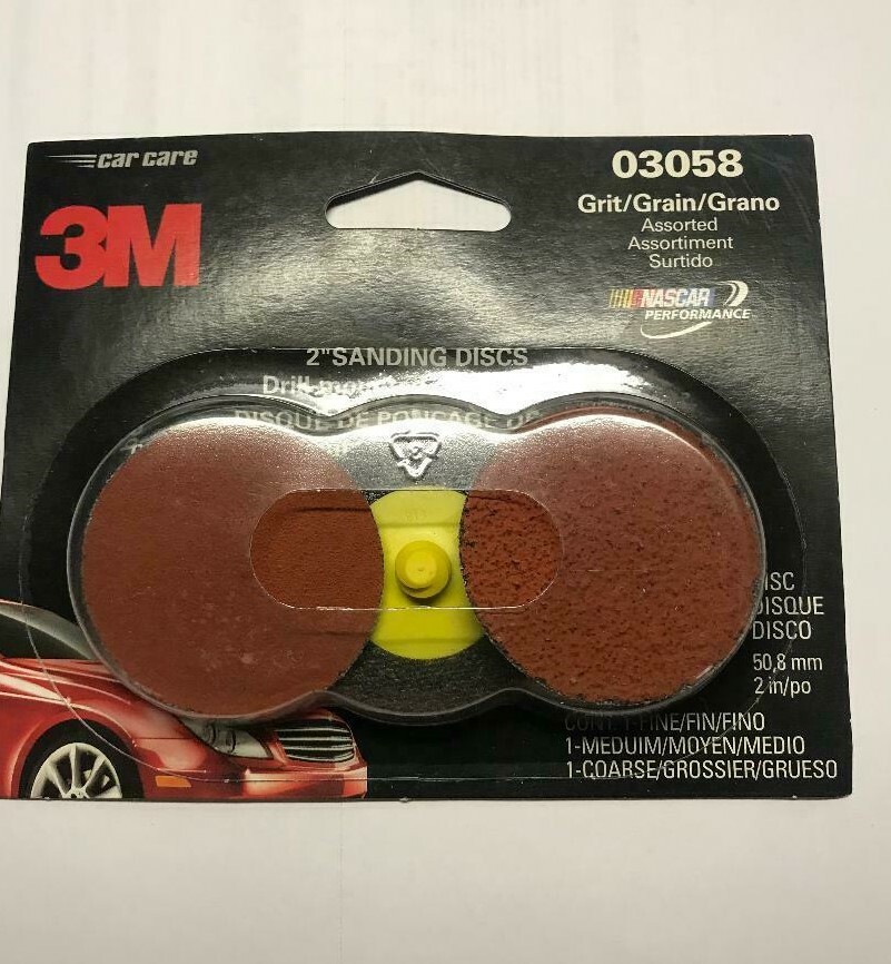 2″ 3M Sanding Discs – Assorted Fine, Medium, Coarse Grits #03058 New