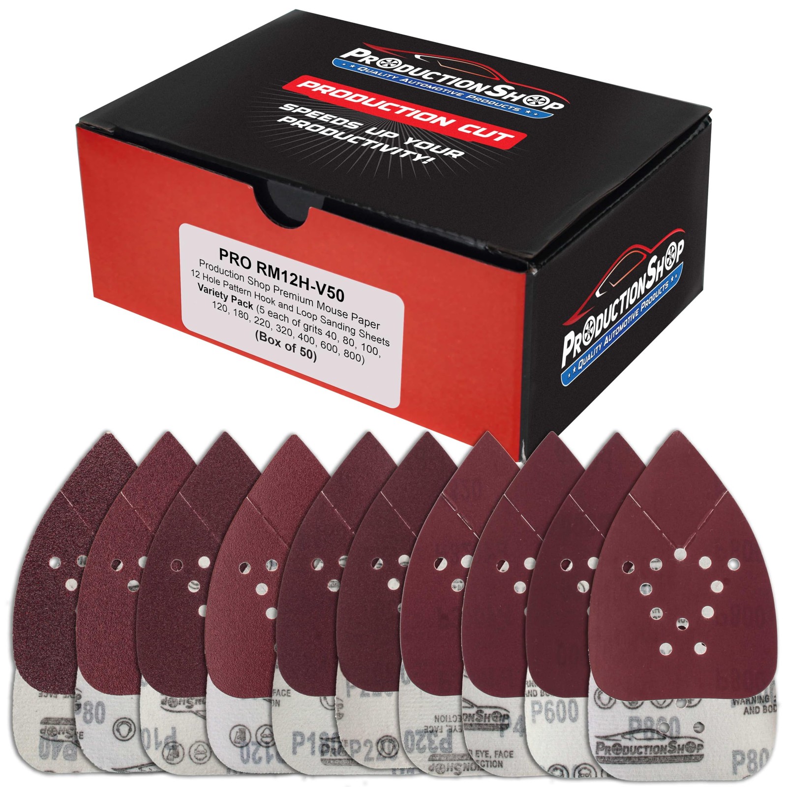 ProductionShop Premium 12-Hole Pattern Mouse 5.25″ x 3.75″, Oxide Brown