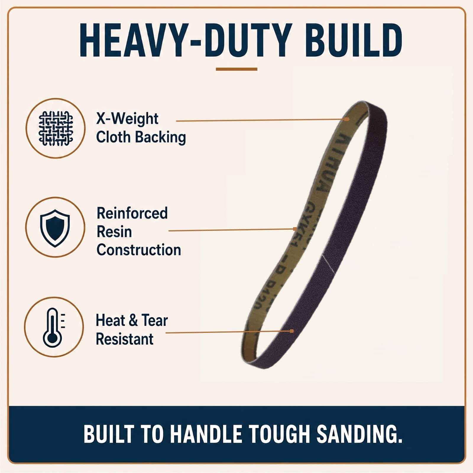KTHUA 1/2 x 18 Inch Sanding Belts, 60 Pack 1/2x18inch_60pcs