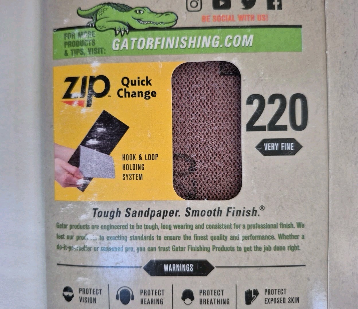 Gator Very fine 220 -Grit Sheet Sandpaper New Free Ship