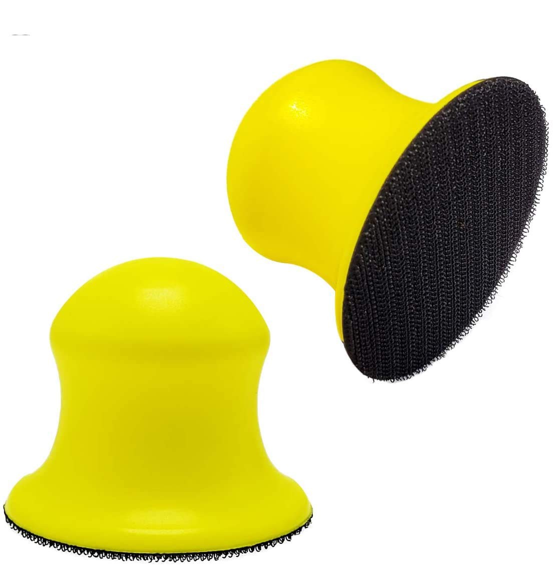 2 Pcs 3 Inch Round Hook and Loop Sanding Blocks for Wood Furniture Restoration