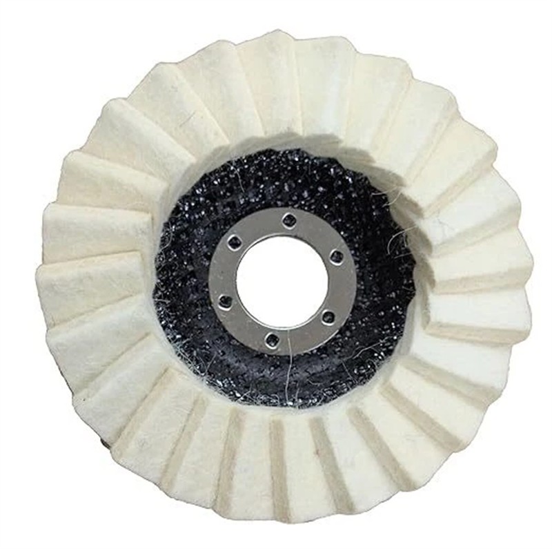 5″ Wool Felt Flap Disc Metal Working Polishing Buffing Wheel for Grinder