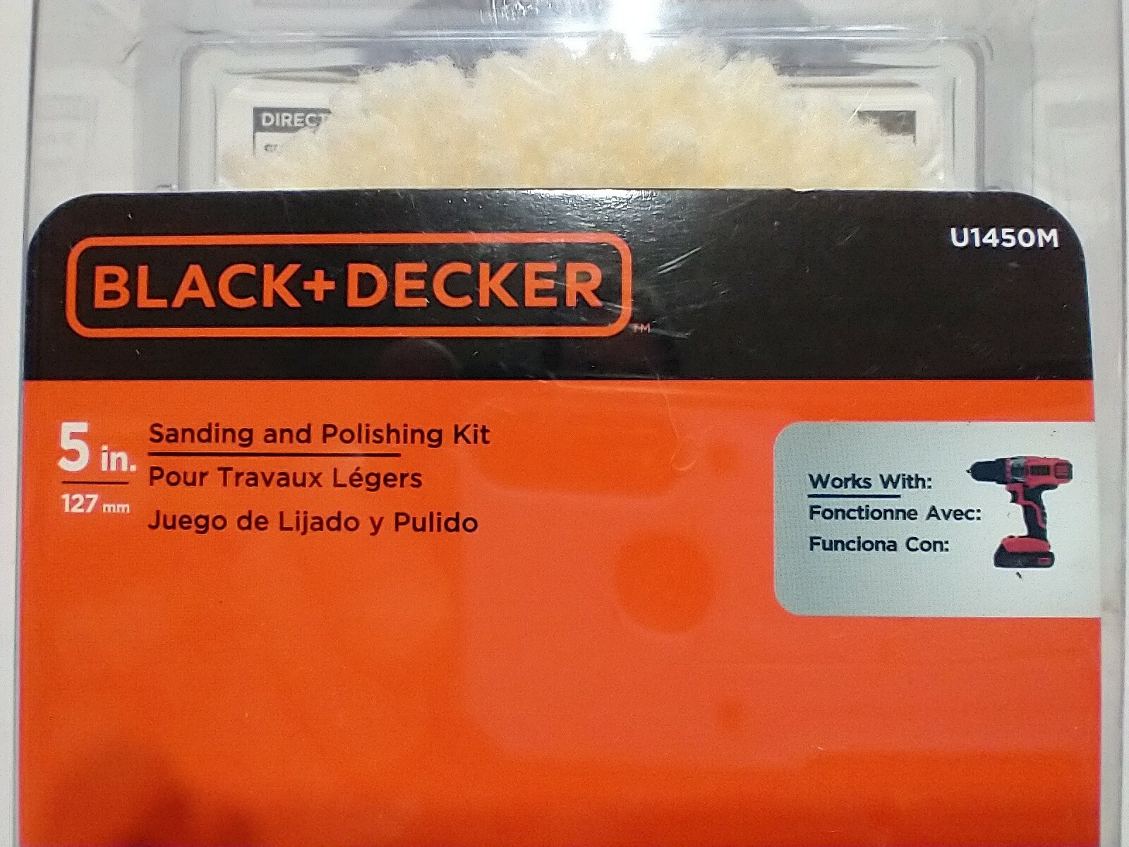 BLACK & DECKER 5″/127MM DRILL SANDING AND POLISHING KIT