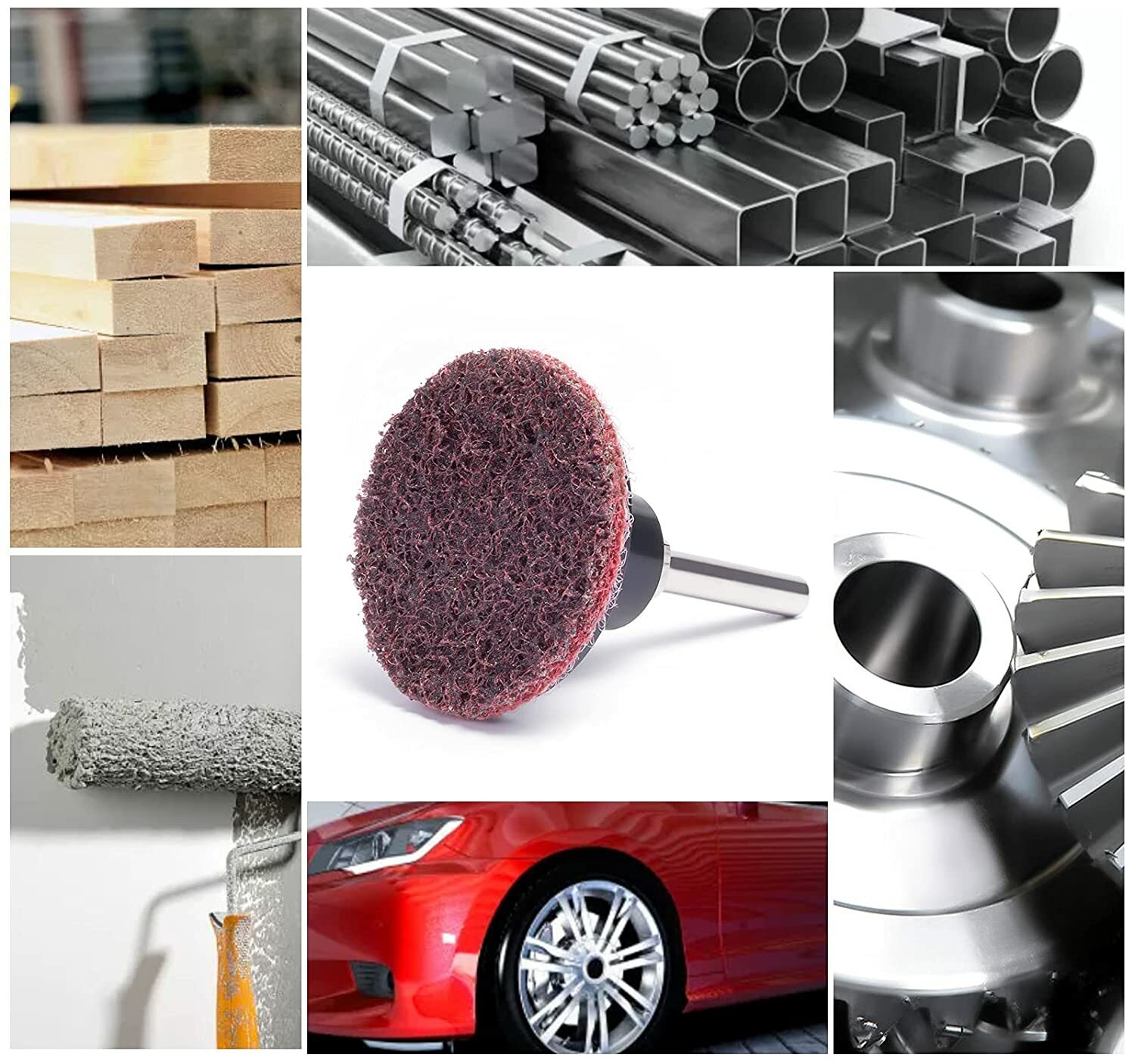 71x 2 in Surface Prep Roll Lock Sanding Grinding Discs Die Grinder Quick Change