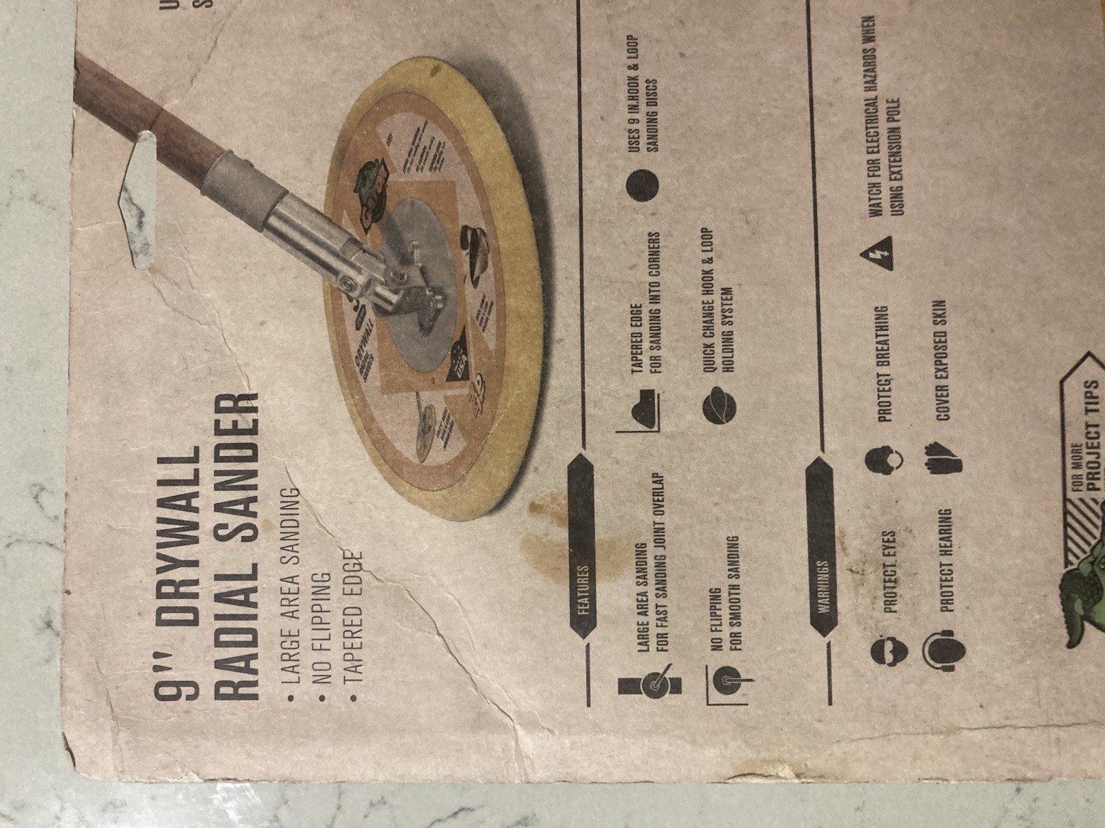 Radial Drywall Sander, 9 In./229mm #6459. New. Free Shipping.