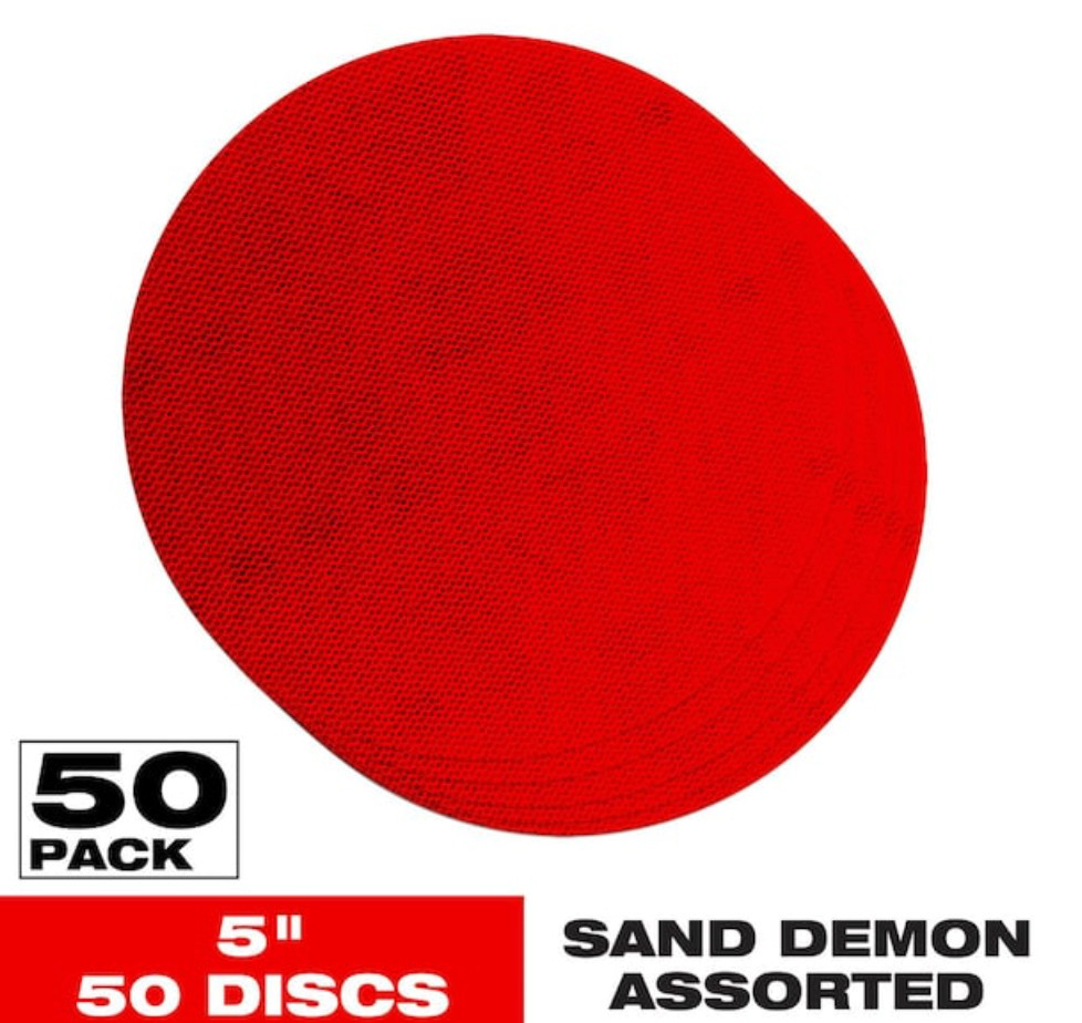 LOT of 10 – Diablo SandNet 5 in Coated Assorted Disc – 50 Pack (DND050ASTH50P)