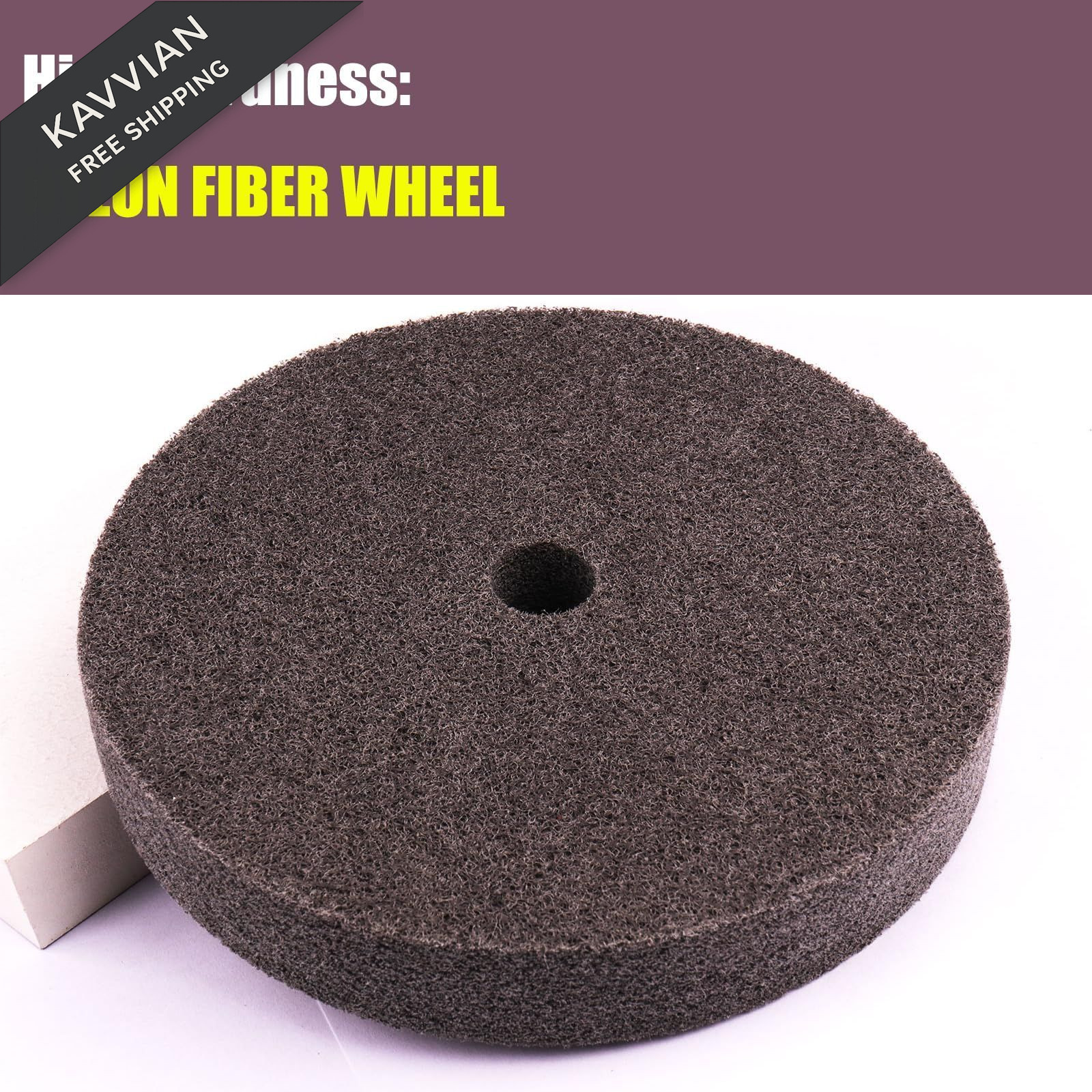 CBRIGHT 6 Inch Fiber Buffing Wheel,7P Hardness Polishing 6 inches