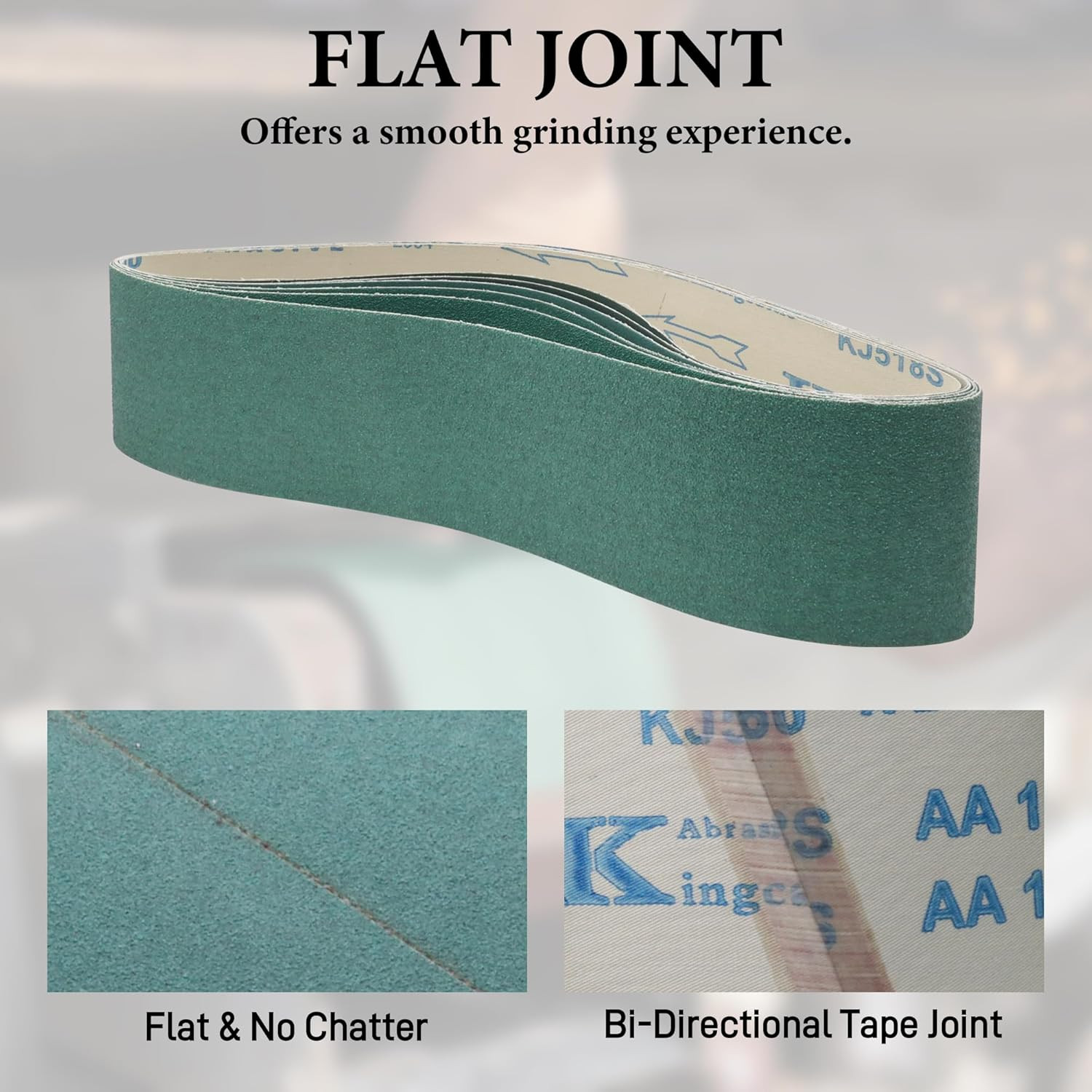 4 X 36 Inch Ceramic Sanding Belts for Metal, 6 Pack 4X36 Sanding Belts 60 80 120