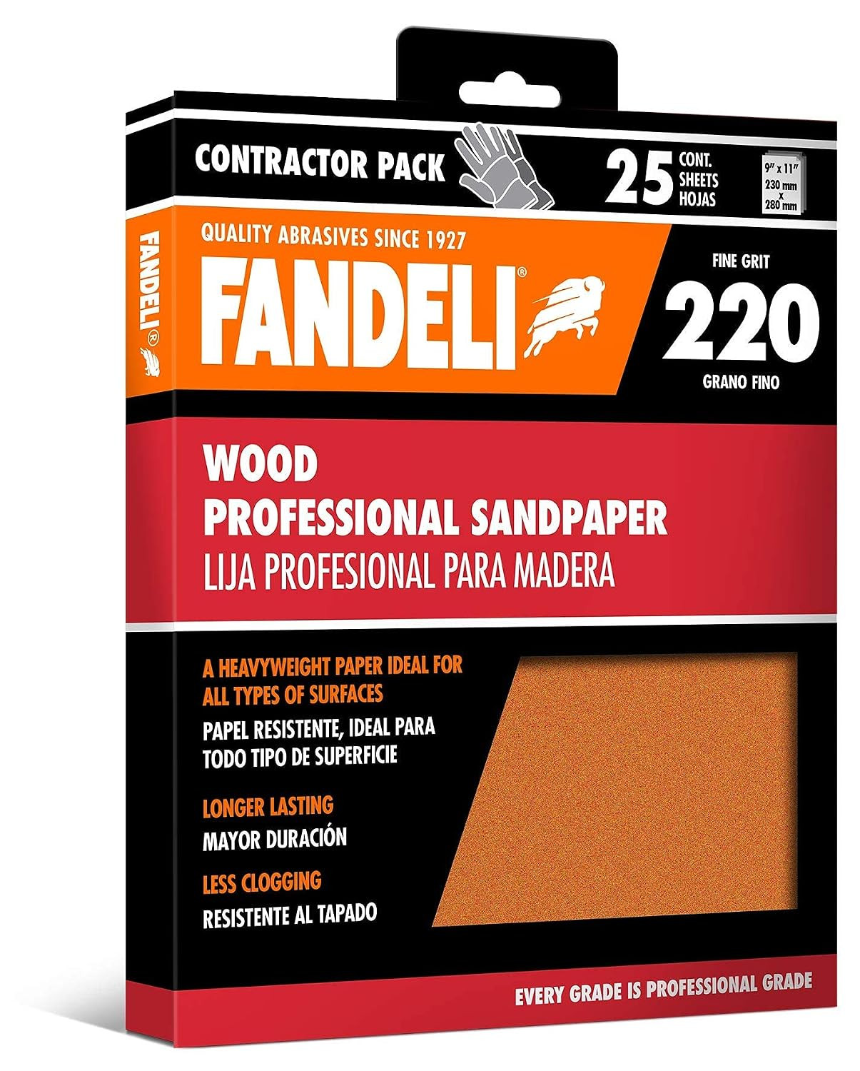 Wood Sanding Paper 220 Grit 25 Sheets of 9” X 11” Sanding Wood by Hand Idea