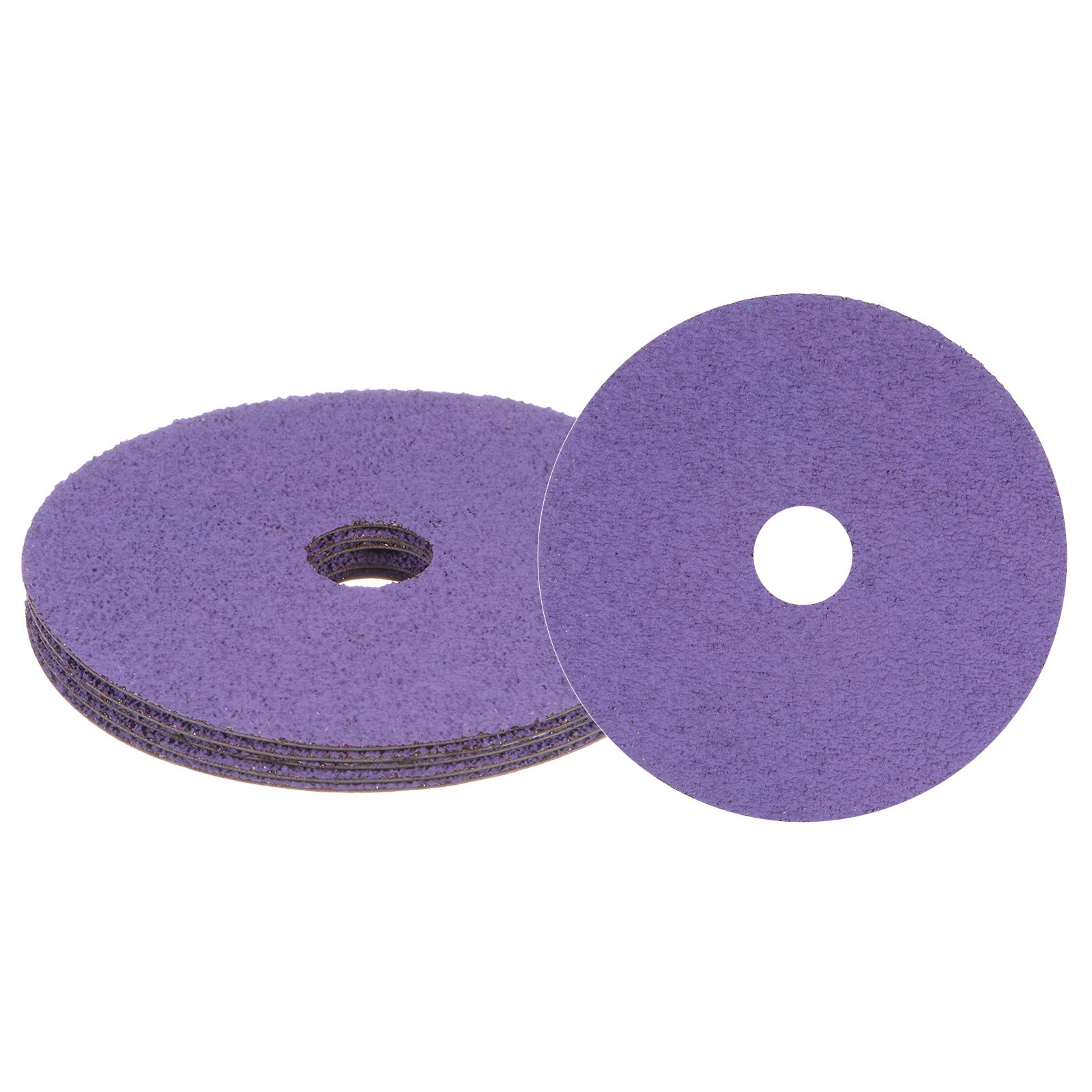 5PCS 36 Grit Fiber Grinding Sanding Discs 5″ x 7/8″ Ceramic Discs Purple