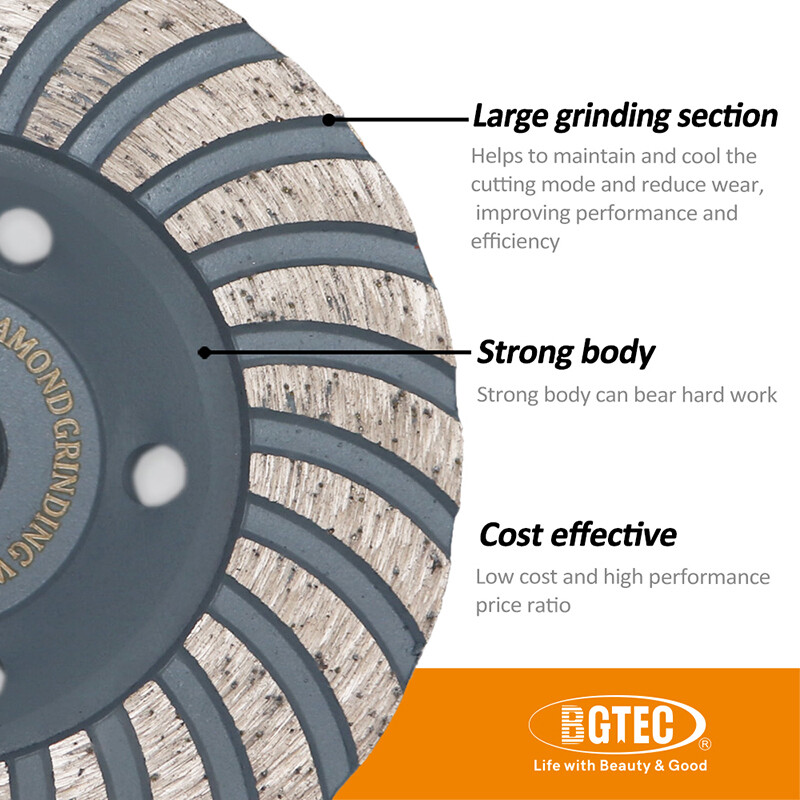 4-7” Diamond Grinding Wheel Marble Concrete Masonry Sanding Disc Angle Grinder