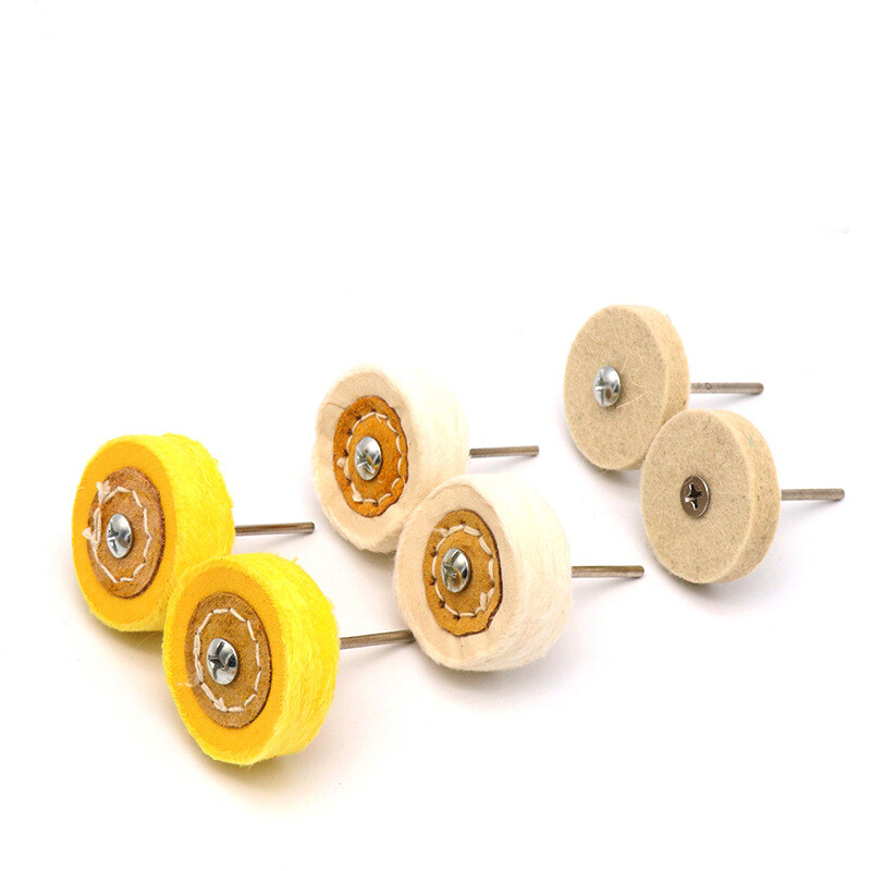 T-shaped Cloth Wheel Polishing Wool Wheel With Handle Jade Amber Agate 3*50mm
