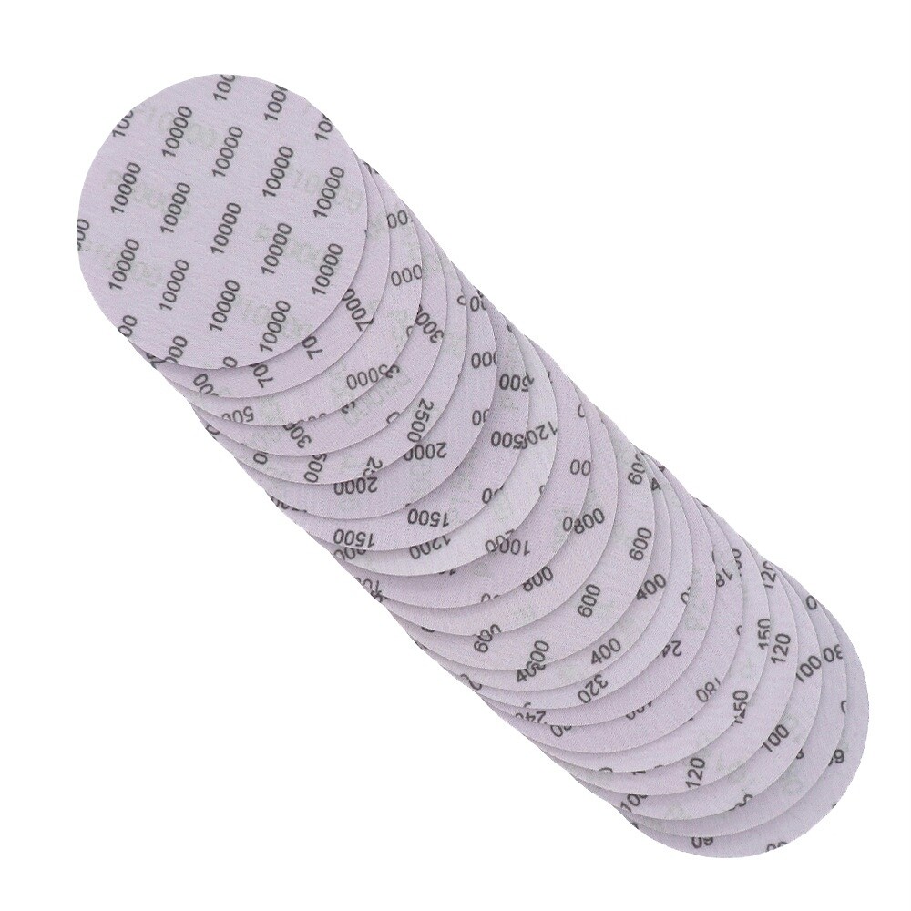 5 Inch 125mm Purple Sandpaper Wet And Dry Sanding Discs Waterproof 60-10000 Grit