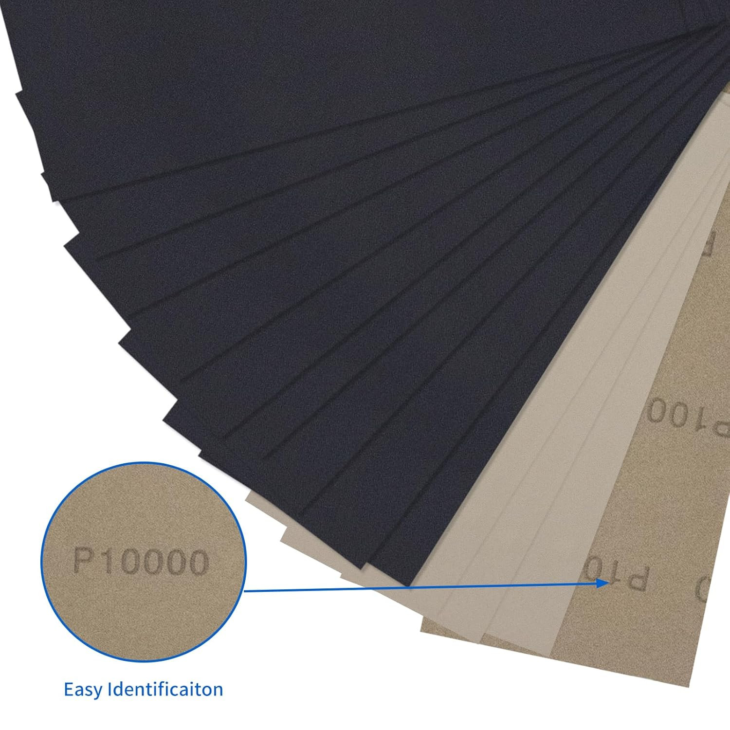 Ultra Fine Sandpaper Assortment – 400-3000/5000/7000/10000/20000 Grit Sandpaper