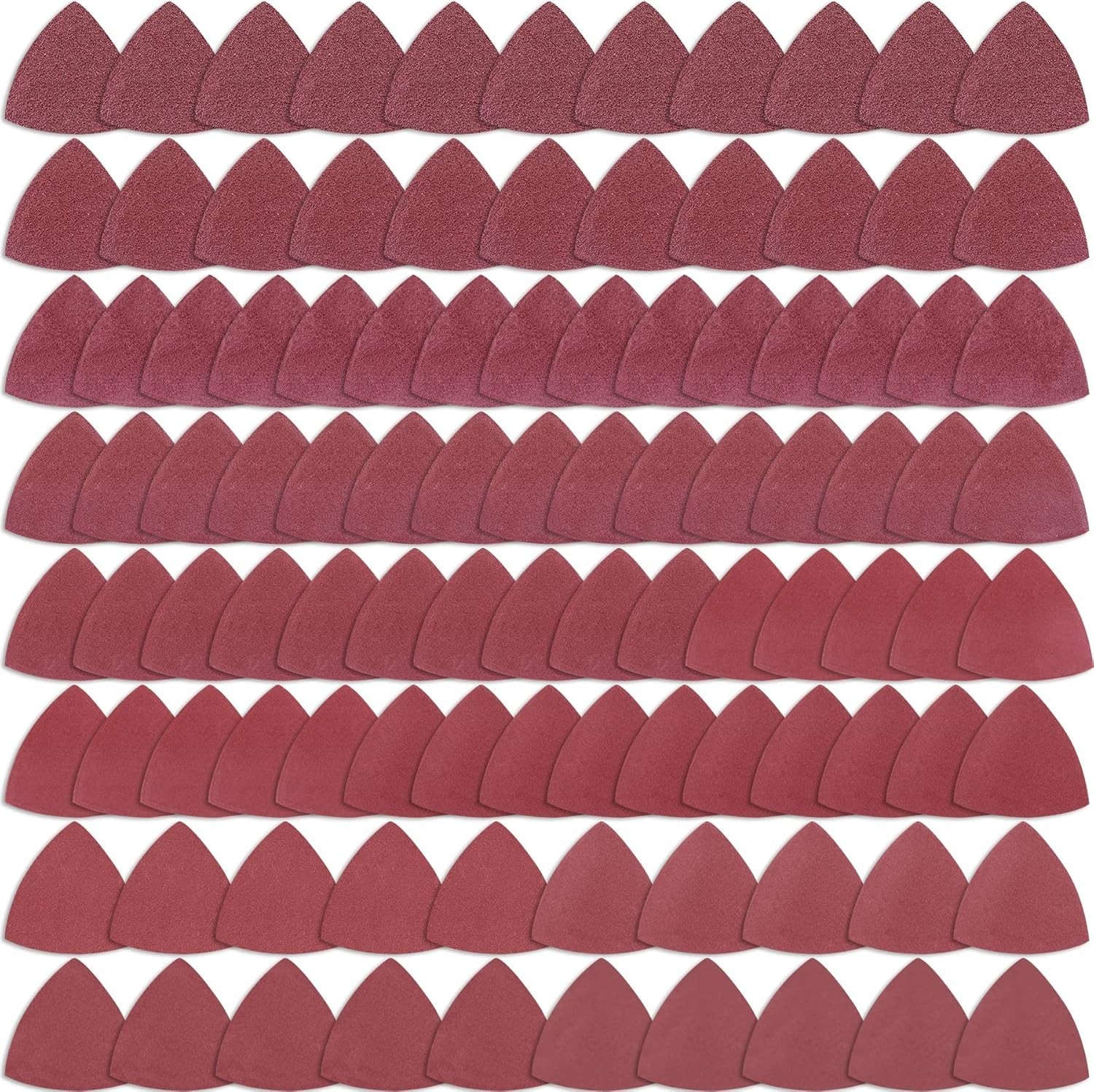 100 Pieces Triangle Sanding Pads Triangular Sandpaper Sanding Sheets Fit for …