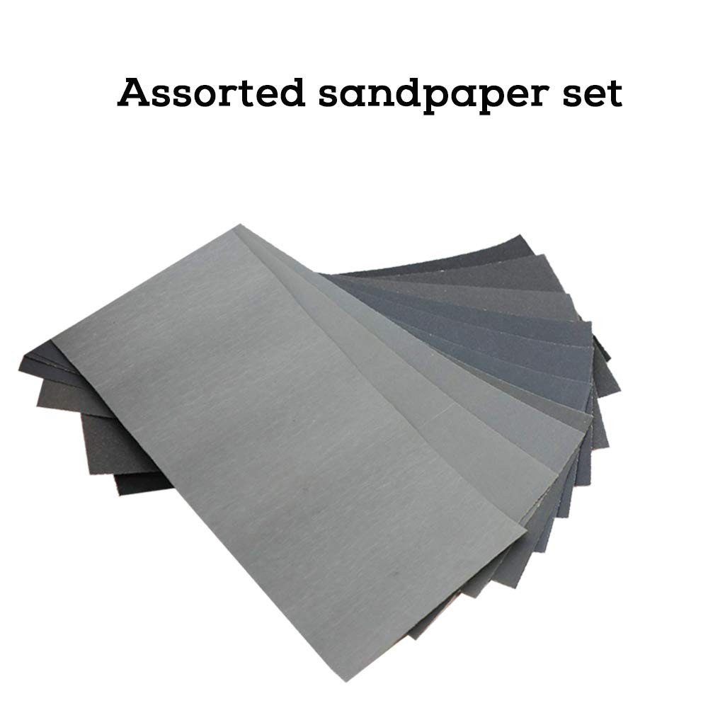 40Pcs Wet Dry Sandpaper Assortment, 220 320 400 600 800 1000 1200 1500 2000 3…