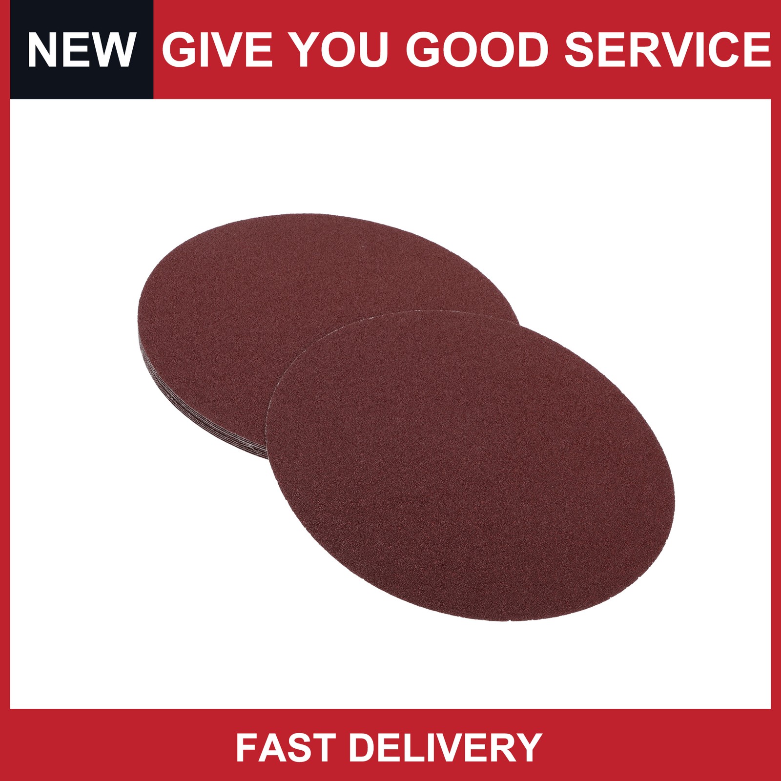 Universal 12″ Sanding Discs Round Hook and Loop Sandpaper 40 Grits Pack of 10