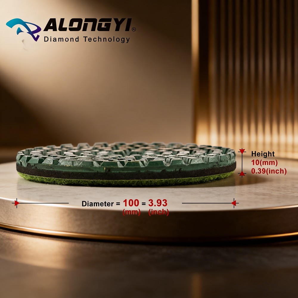 5″ Diamond Polishing Pad Metal Bond Abrasive Wheel Dry Wet Use For Angle Grinde