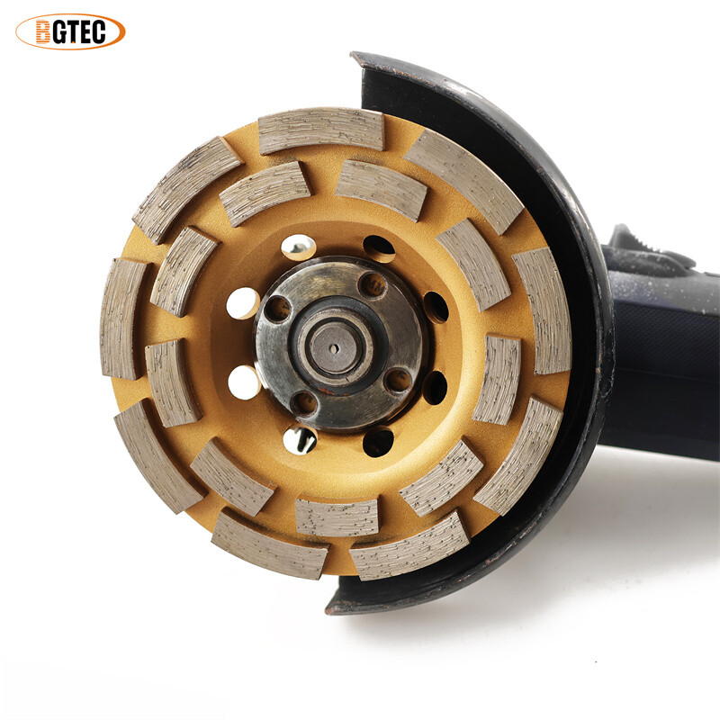 Diamond Concrete Grinding Wheel Double Row Sanding Disc Granite Marble 4-7 inch