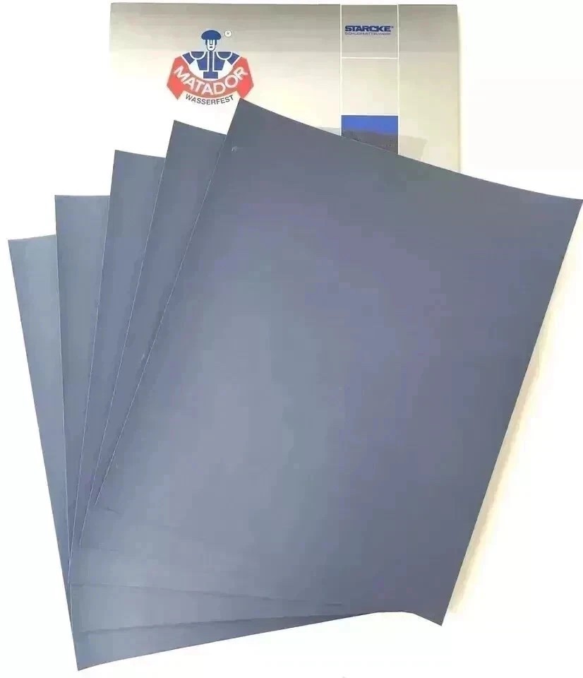 Matador Abrasive Sandpaper 30 Sheet Wet Dry 800 Grit 9×11 Silcon Carbide Starcke