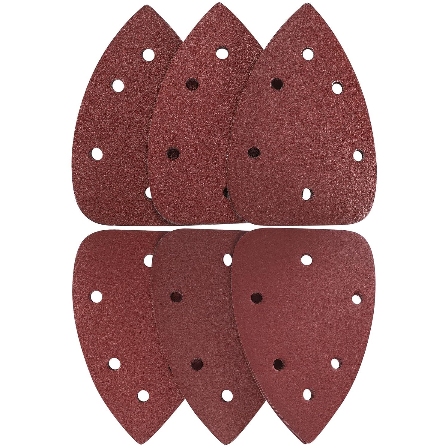 36PCS Mouse Detail Sander Sandpaper Hook Loop Sanding Pads Sheets P60-240