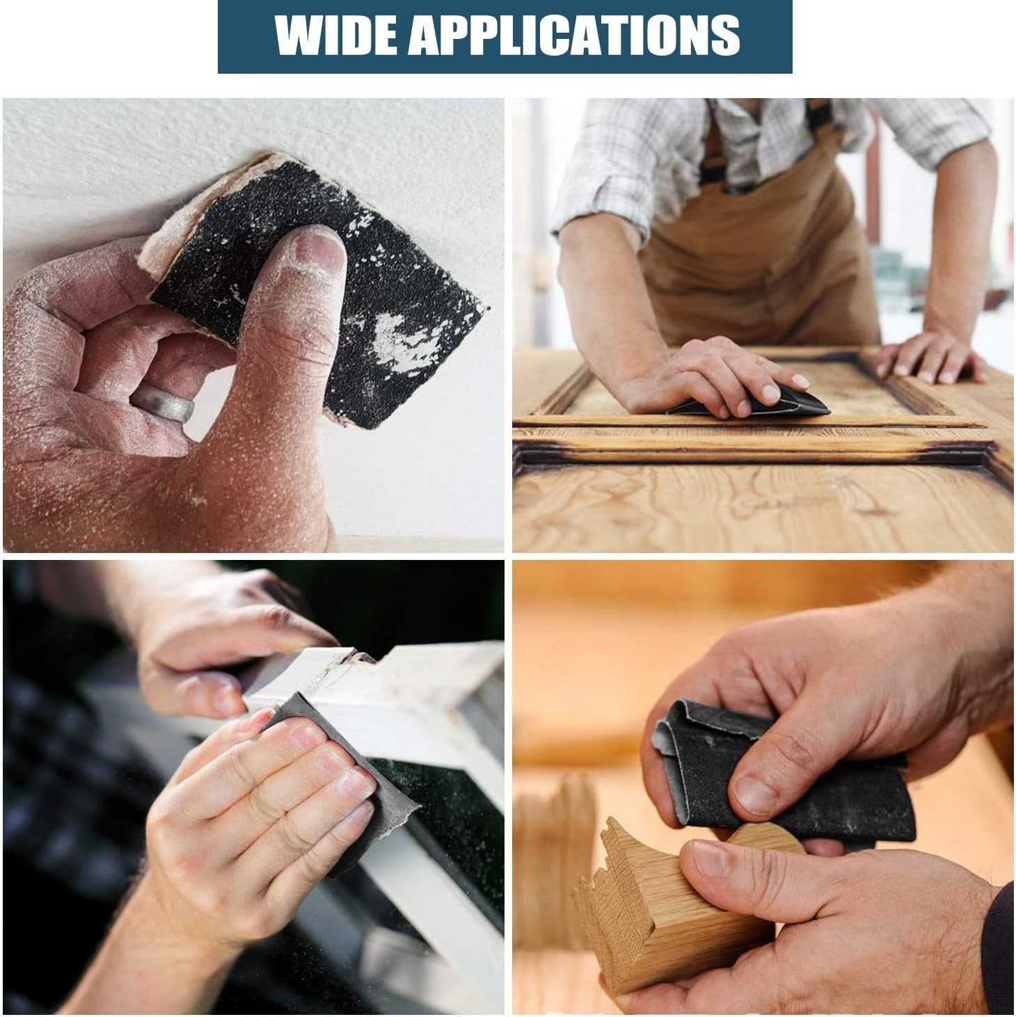 5pcs 2000 Grit Wet-Dry Silicon Carbide Sandpaper Sheets – Fine Automotive, Wo…