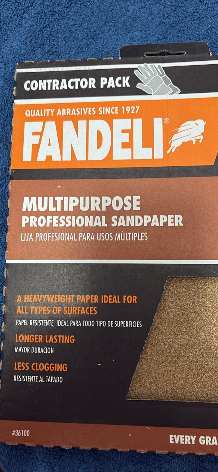 New Fandeli Contractor pack 25 sheets of Sandpaper Assorted Grits