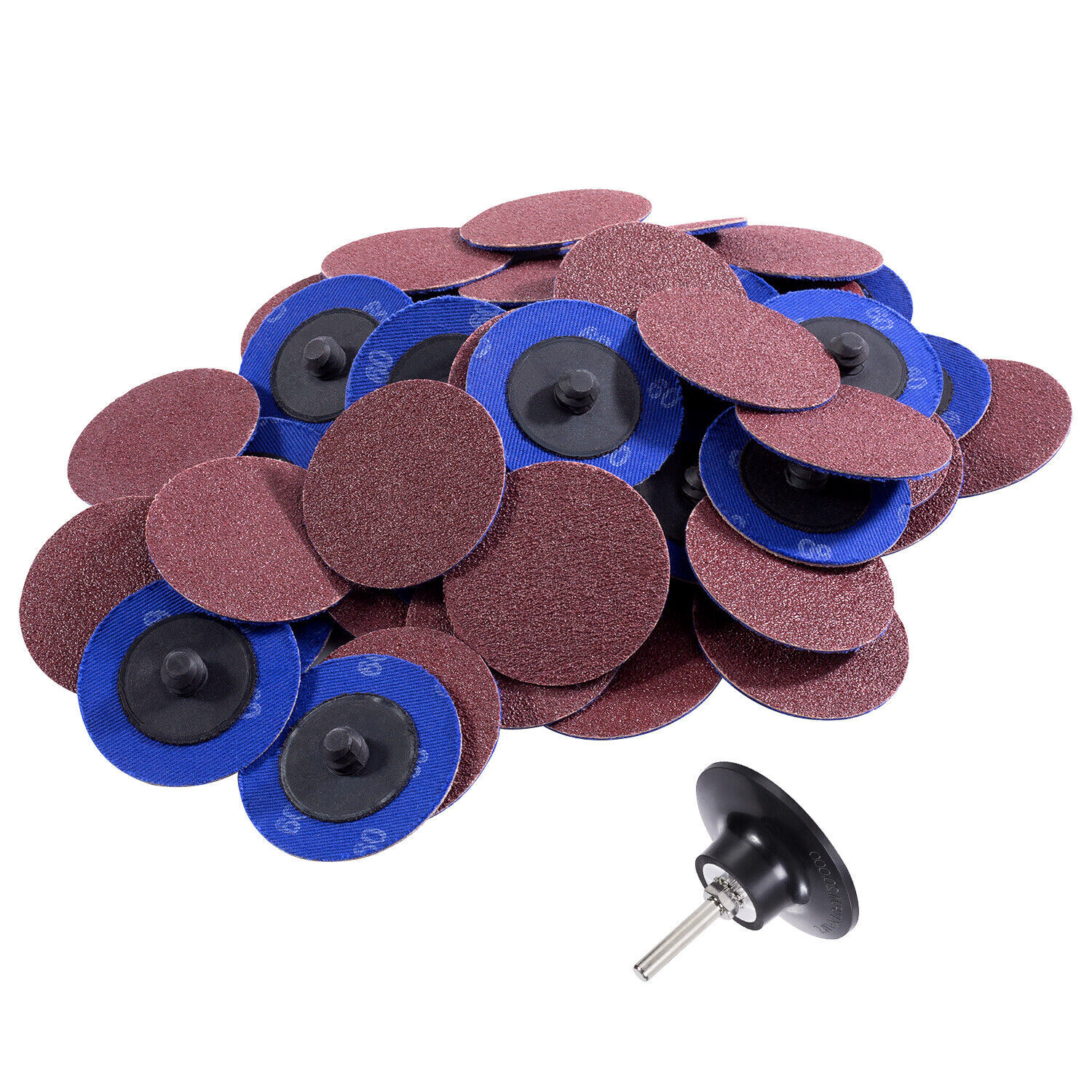 46PCS 2″ Aluminum Oxide Roll Lock Die Grinder Sanding Discs Set 36 60 120 Grit