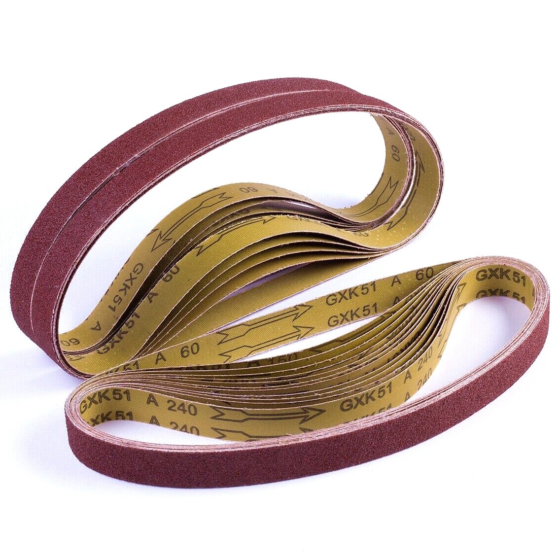 18PCS 1×42 inch Sanding Belts 60 80 120 150 240 400 Grit Belt Sander Sandpaper
