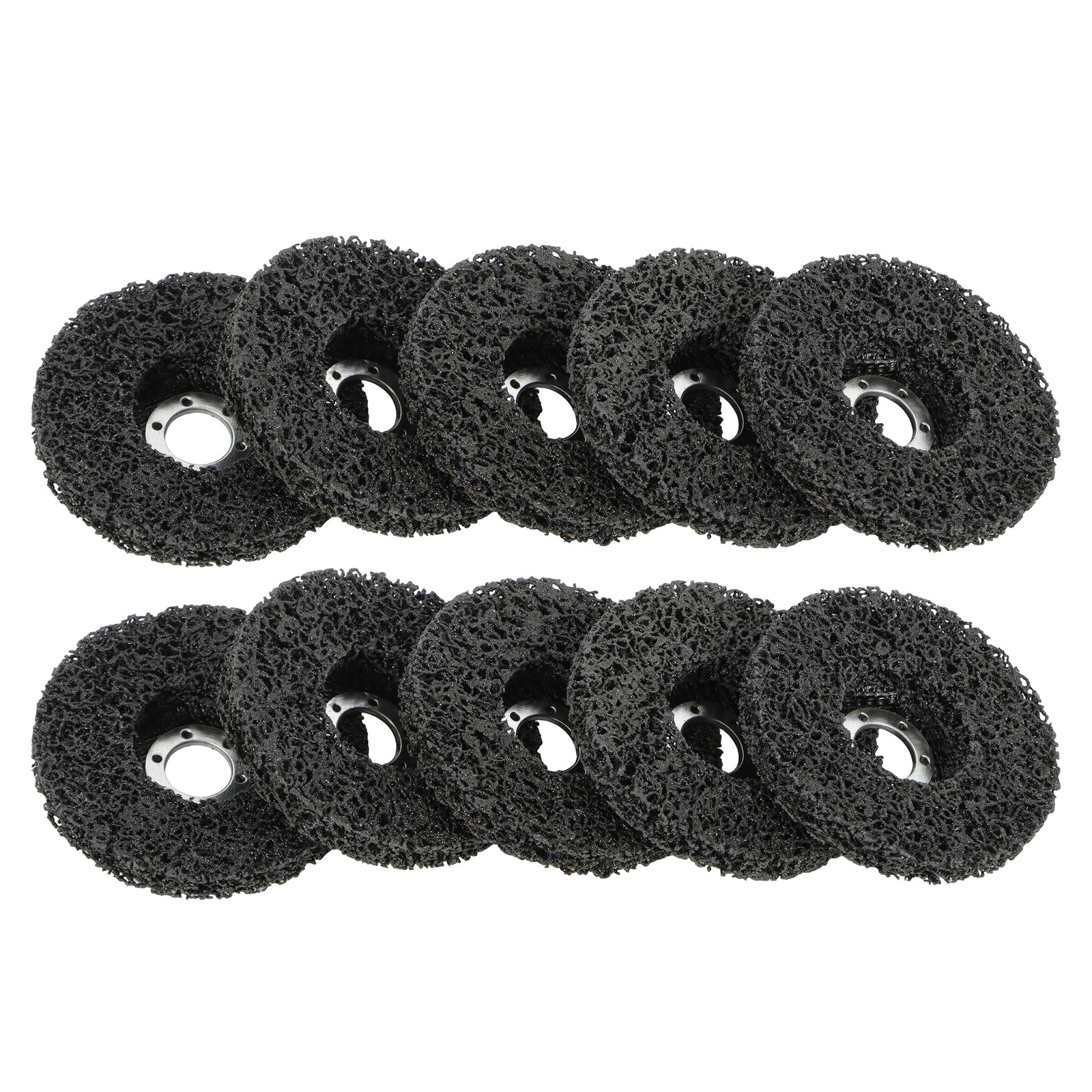 10 PCS 4-1/2″ x 7/8″ Black Diamond Grinding Discs Strip Discs for Angle Grinder