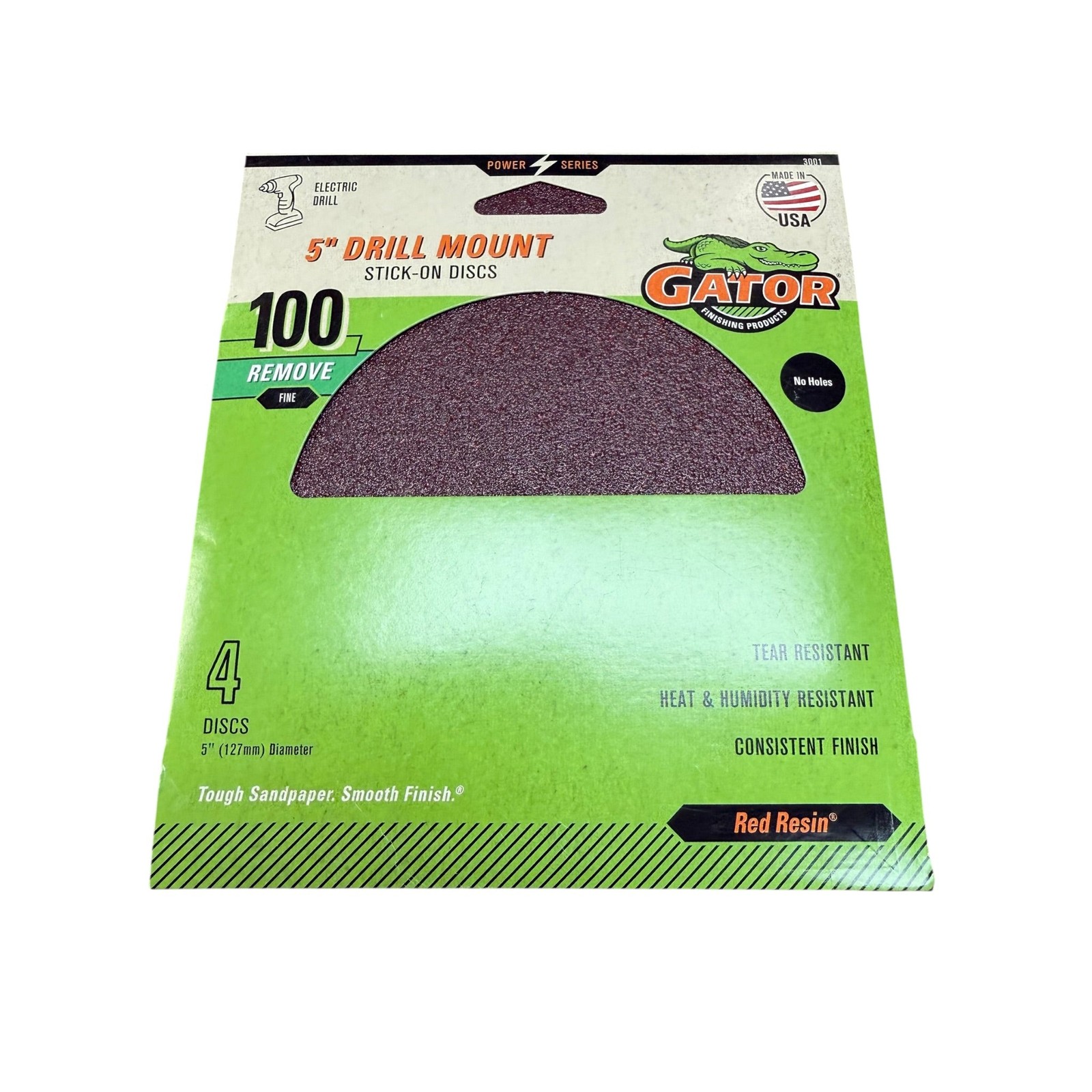 ALI INDUSTRIES 3001 5″, 100 Grit, Sanding Discs