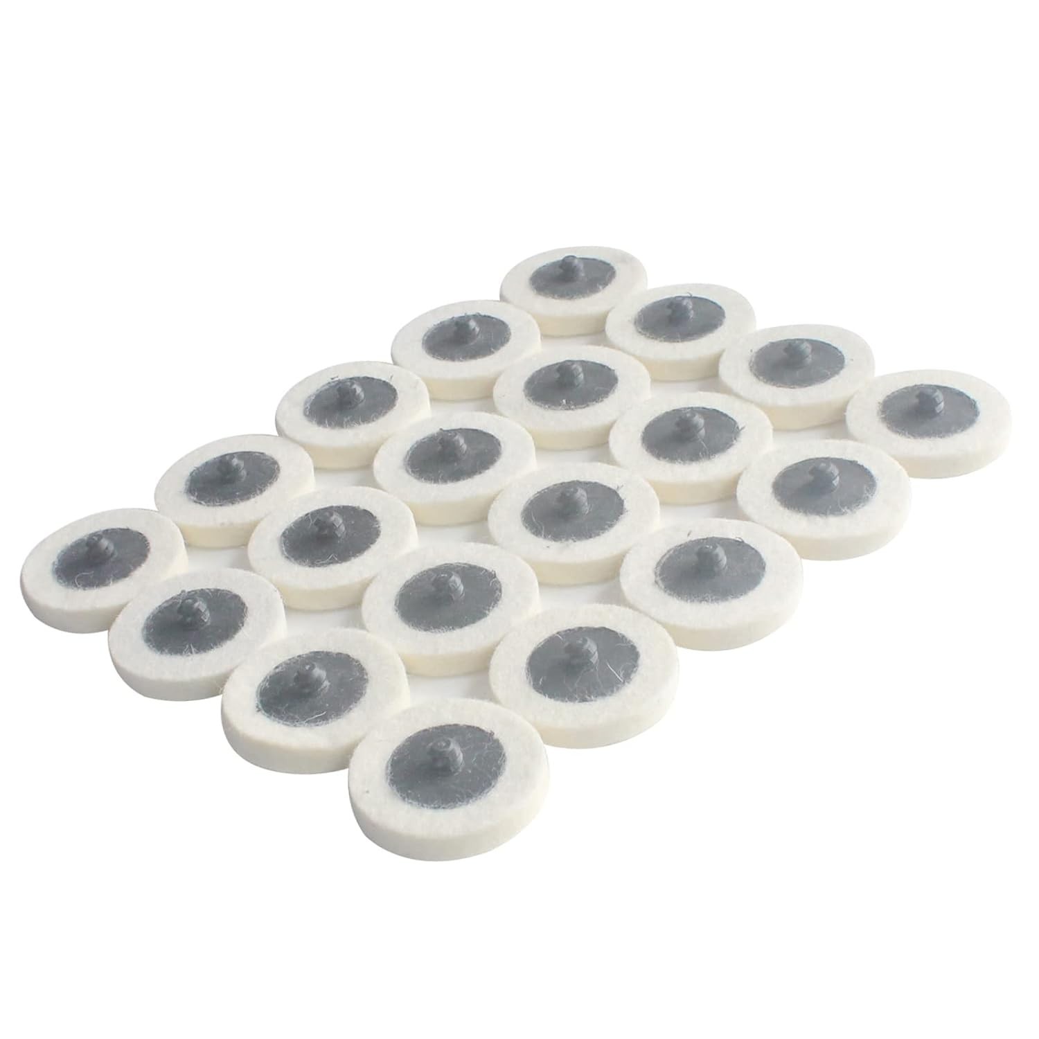 20 Pcs Surface Conditioning Quick Change Compressed Wool Felt Buffing Discs, …