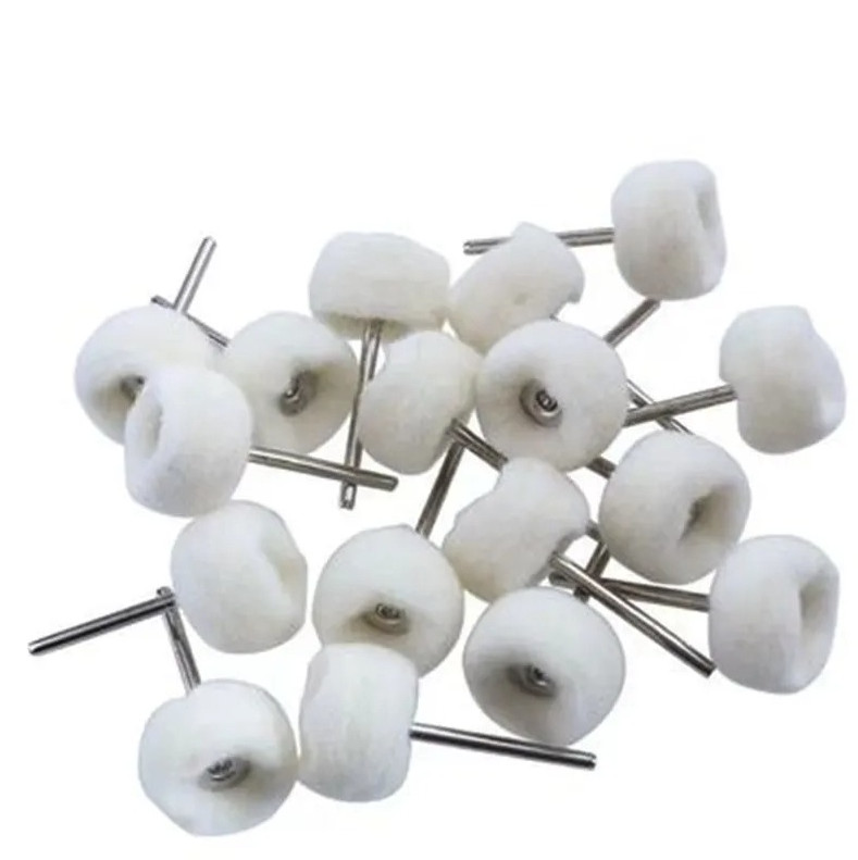 10pcs Mini Sanding Polishing Wheels Shank Felt Buffing Drill Tools – NEW