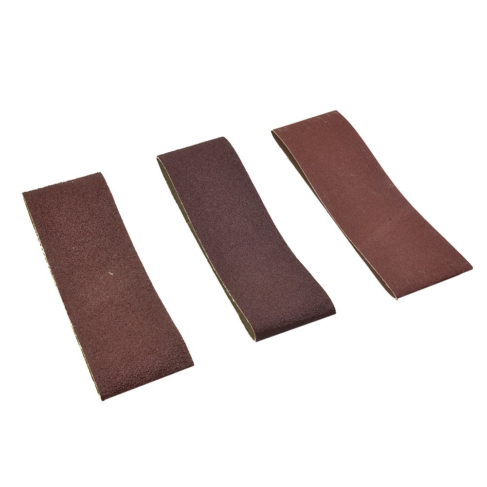 3 Pcs 76*533mm 3*21 Inch Alumina Sand Abrasive Belt 40/80/120 Grit Grinding New