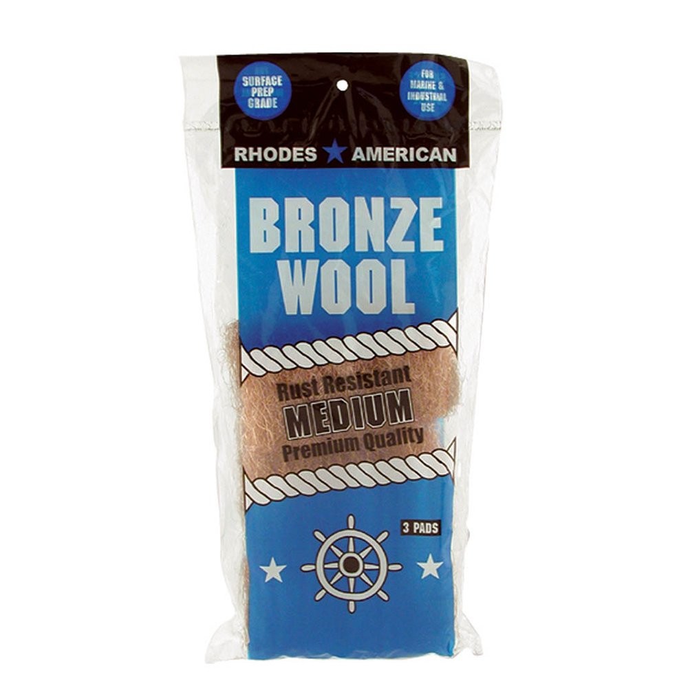 Homax Medium Grade Bronze Wool Pads 3 Pack For Polishing Sanding And Stripping