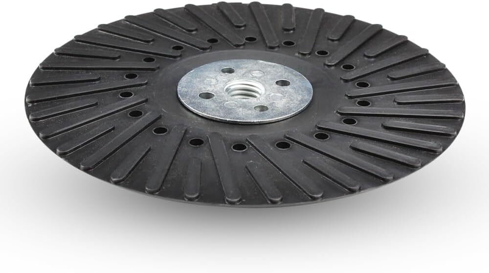 2 Pack – 7″ x 5/8″-11 Resin Fiber Disc Backing Pad w/ Lock Nut for Angle Grinder