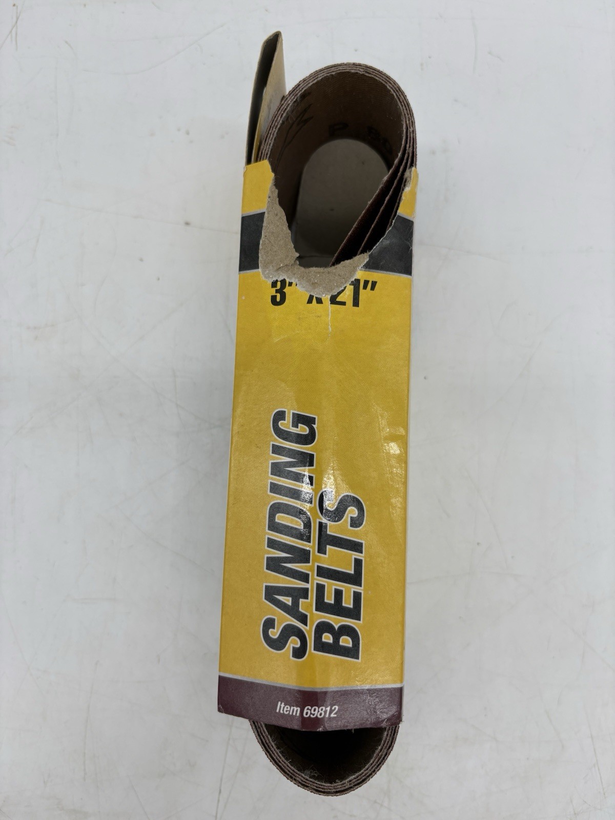 PACK OF 4 WARRIOR 80 Grit Sanding Belts 3”x21” Sand Paper for Finishing 69812