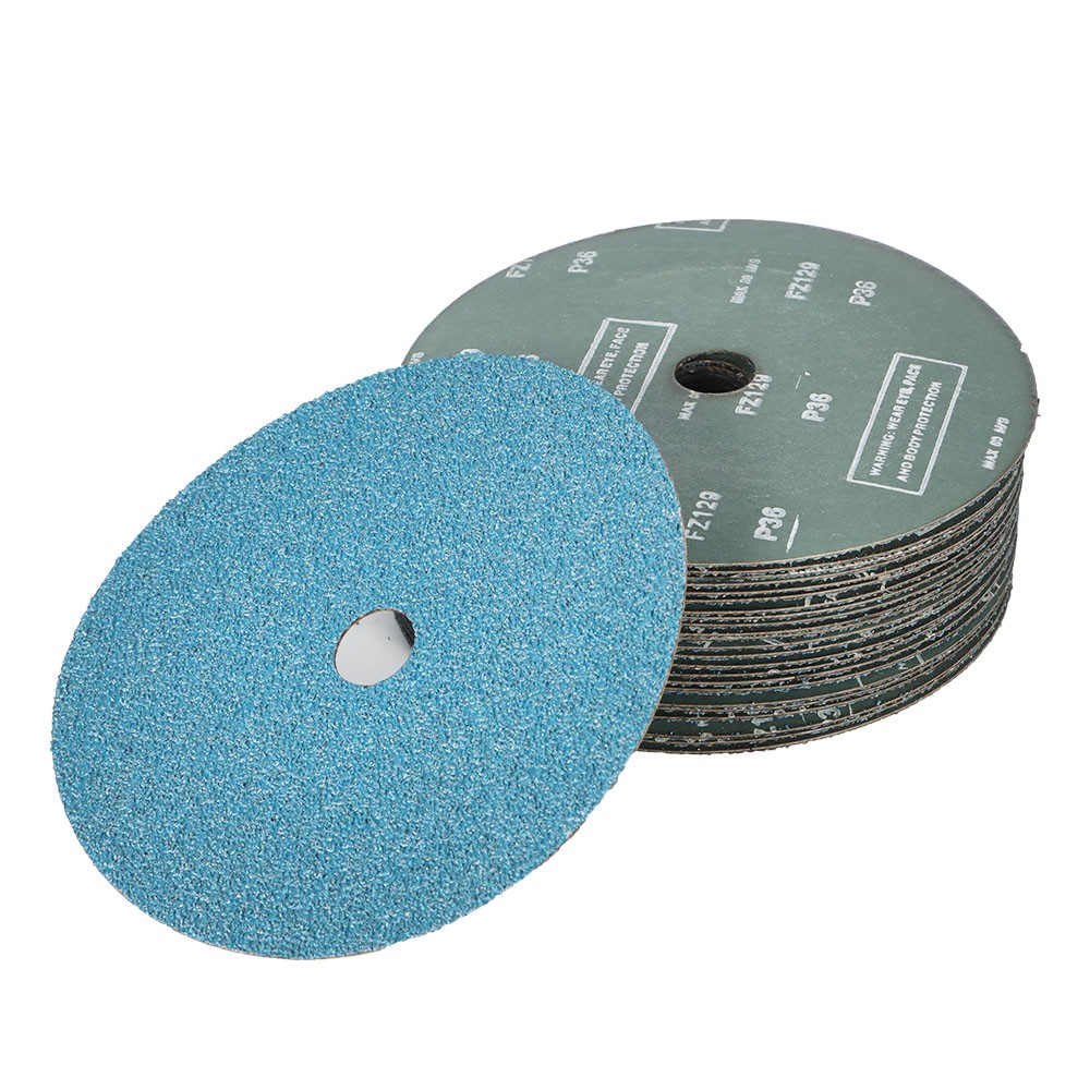 25Pcs 24 Grit / 36 Grit Zirconia Resin Fiber Disc Grinding And Sanding Discs New