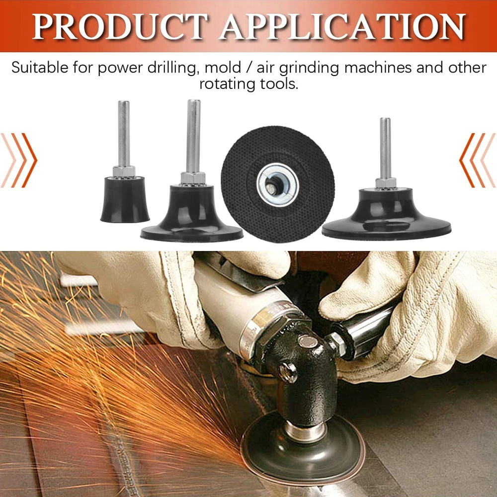 1/2/3 Inch Roll Lock Quick Change Abrasive Sanding with 1/4″ 6mm Shank