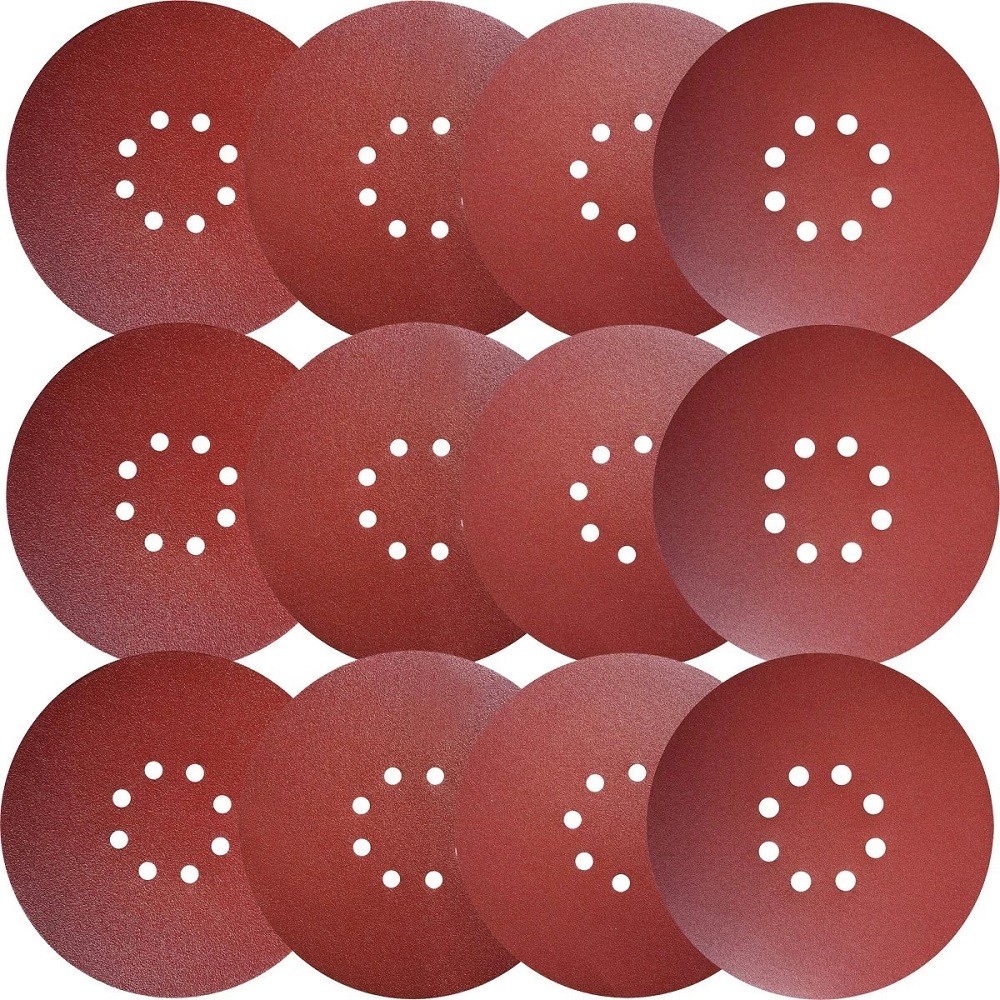 50 100Pack 5 inch Sanding Discs 8-Hole Hook Loop Sander Orbital Sandpaper 60-320