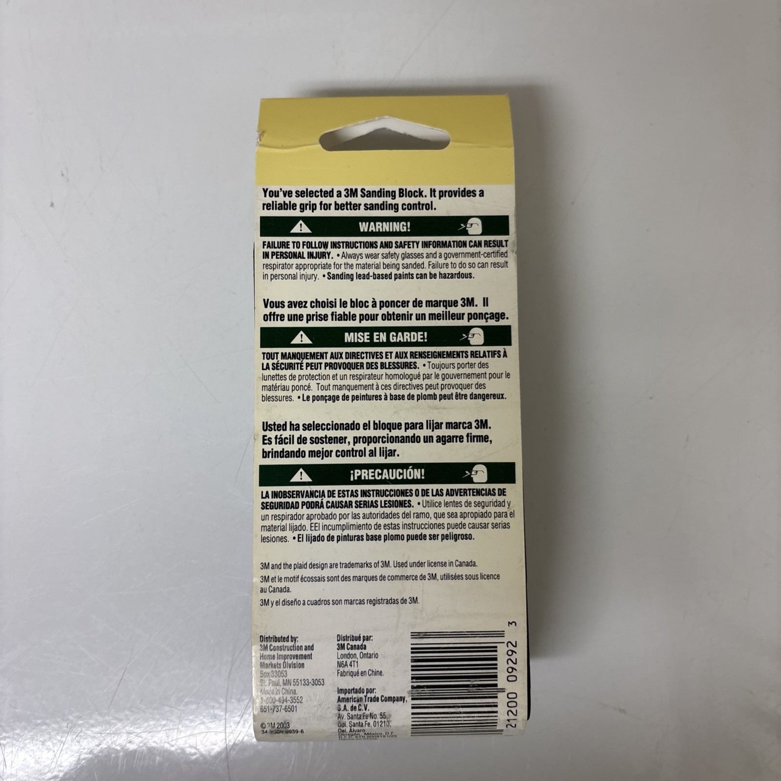 3M Rubber Sanding Block 9292