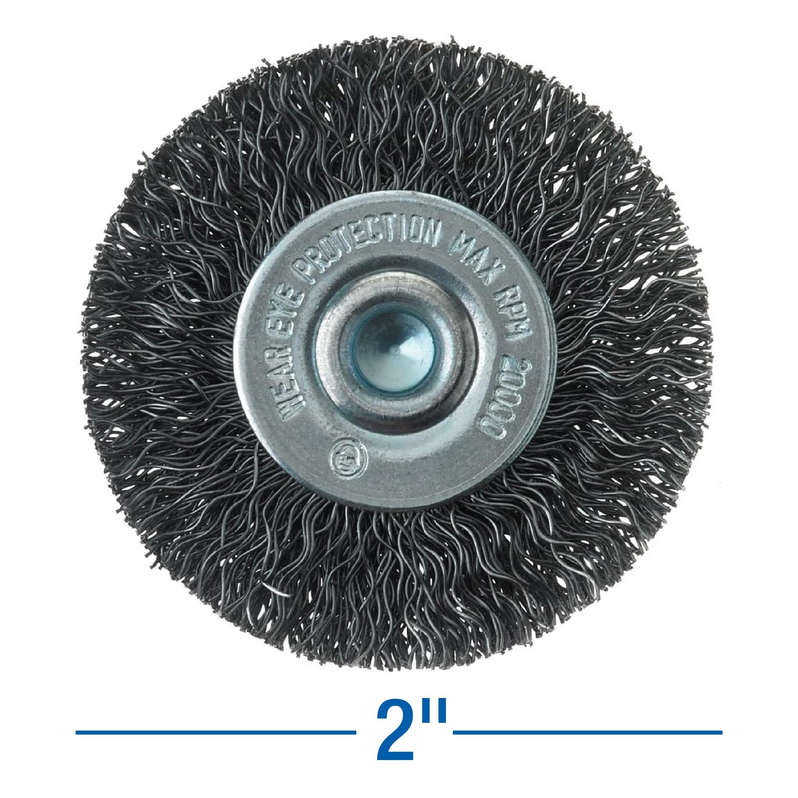 Mercer Industries 182020B 2in x 1/4in Shank Crimped Wire Wheels 20 Pack .014 Ste