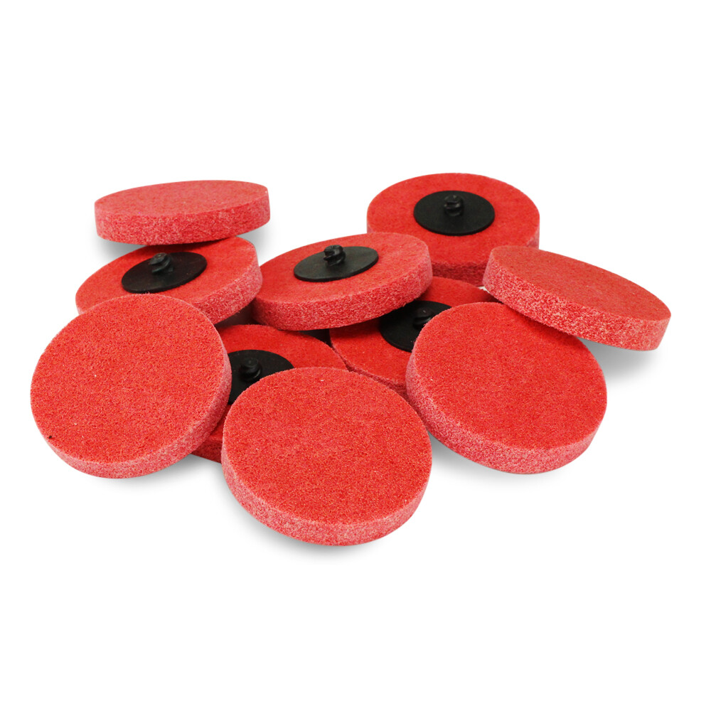 10 Pack – 3″ Quick Change Surface Preparation Disc Non-Woven Die Grinder Pads