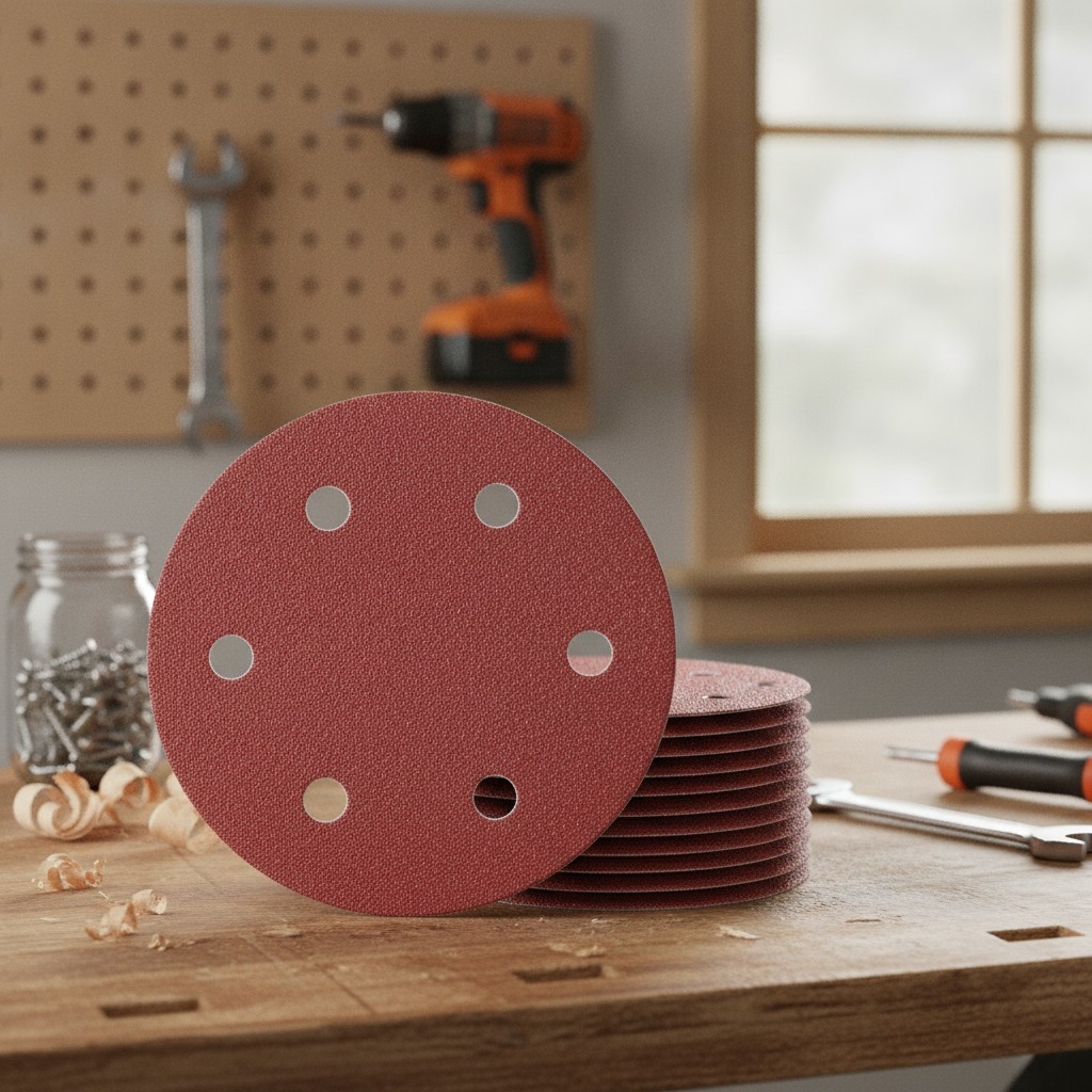 80 Grit Sanding Discs 9 Inch 6 Hole Hook and Loop 12PCS