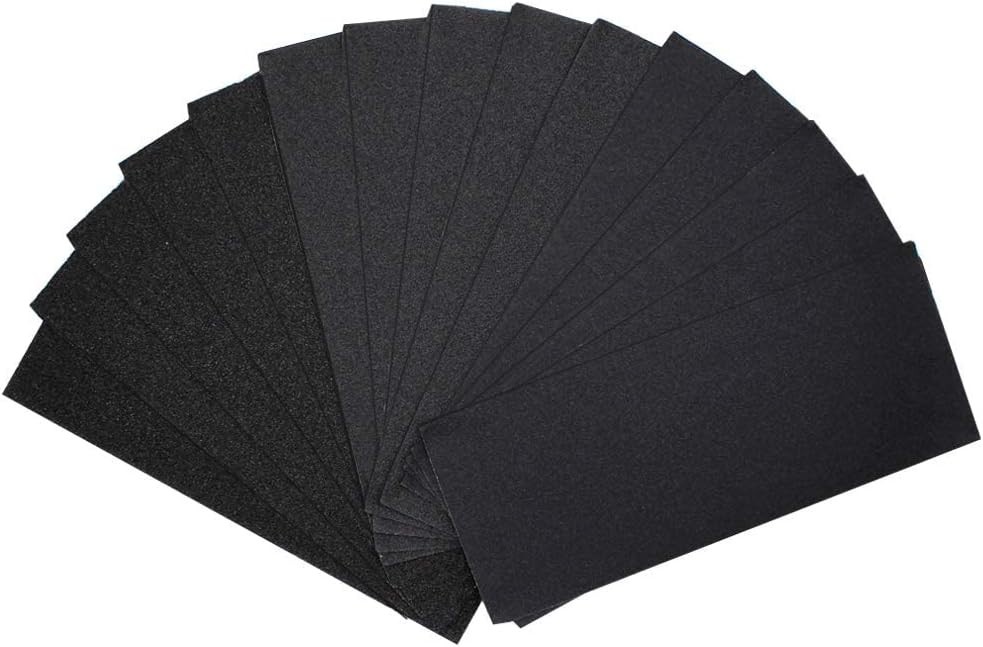 15pc Sandpaper 9×3.6 Inch Assorted 80 120 220 Grit Wood Metal