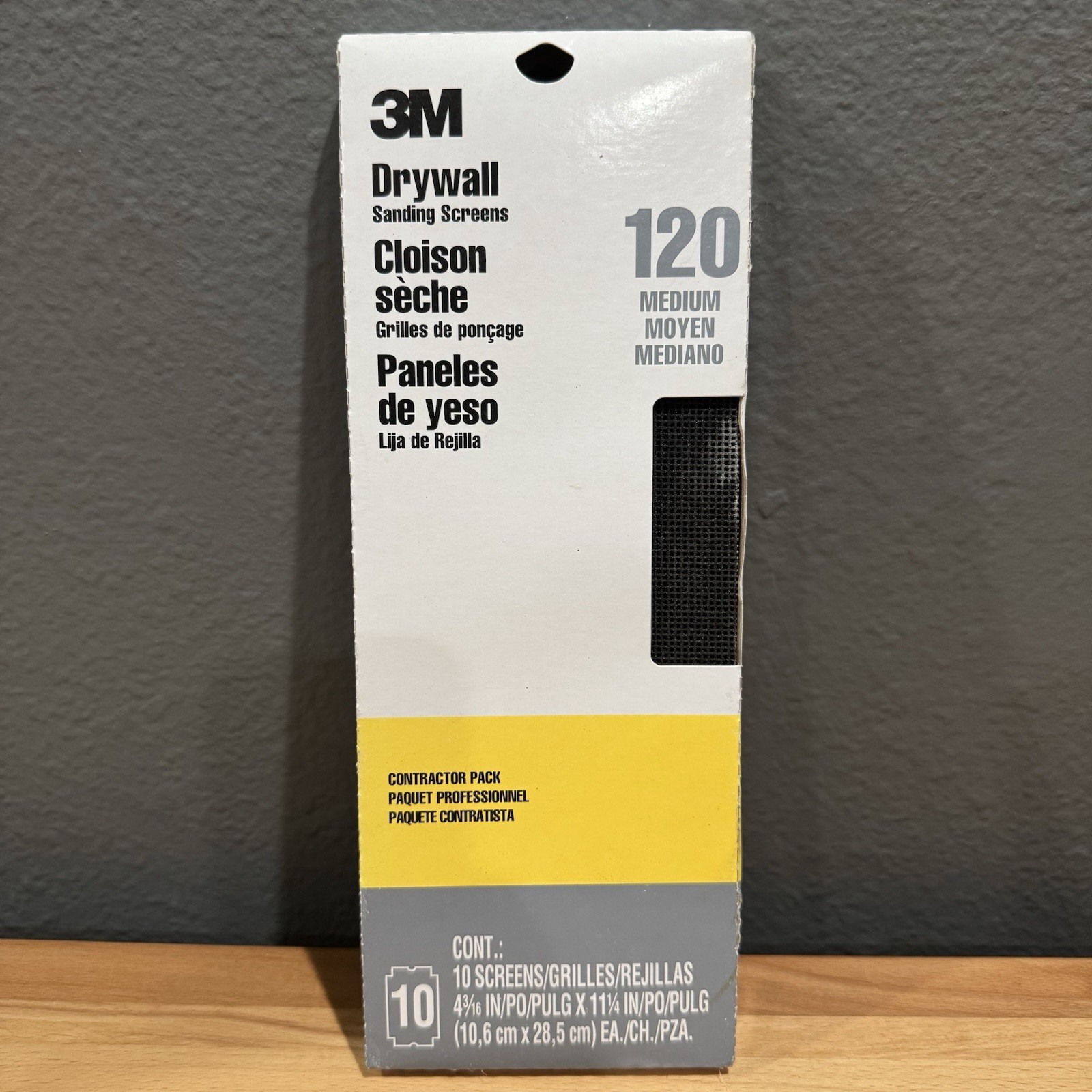 Drywall Sanding Sheets 4 3/16 In. X 11 1/4 In. 220 Grit Fine Screens (10-Pack)